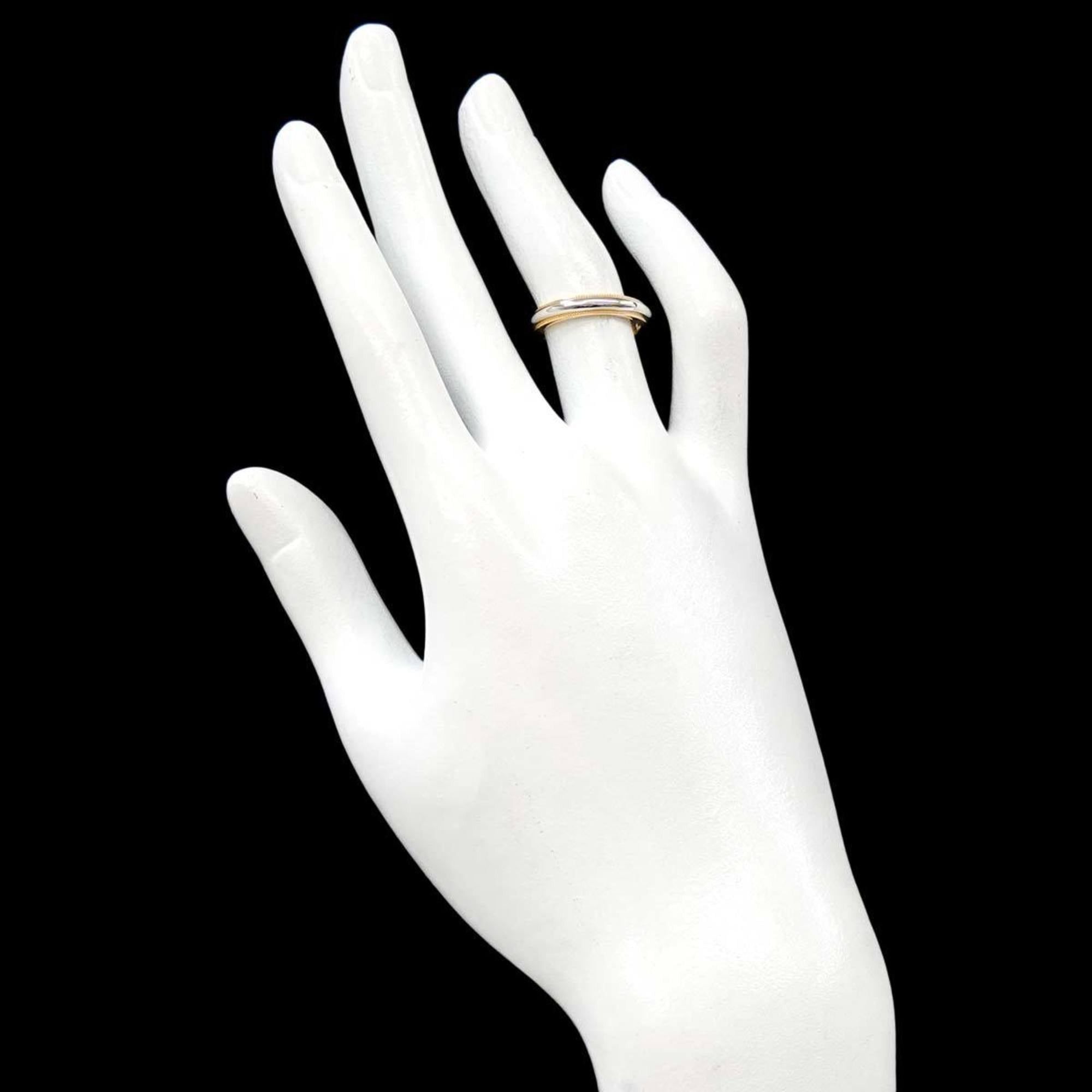 Tiffany & Co. Tiffany & Co. Milgrain Band Ring, 3.4mm wide, Platinum (Pt) and 18K Yellow Gold (750). Size ONE SIZE - 5 Thumbnail