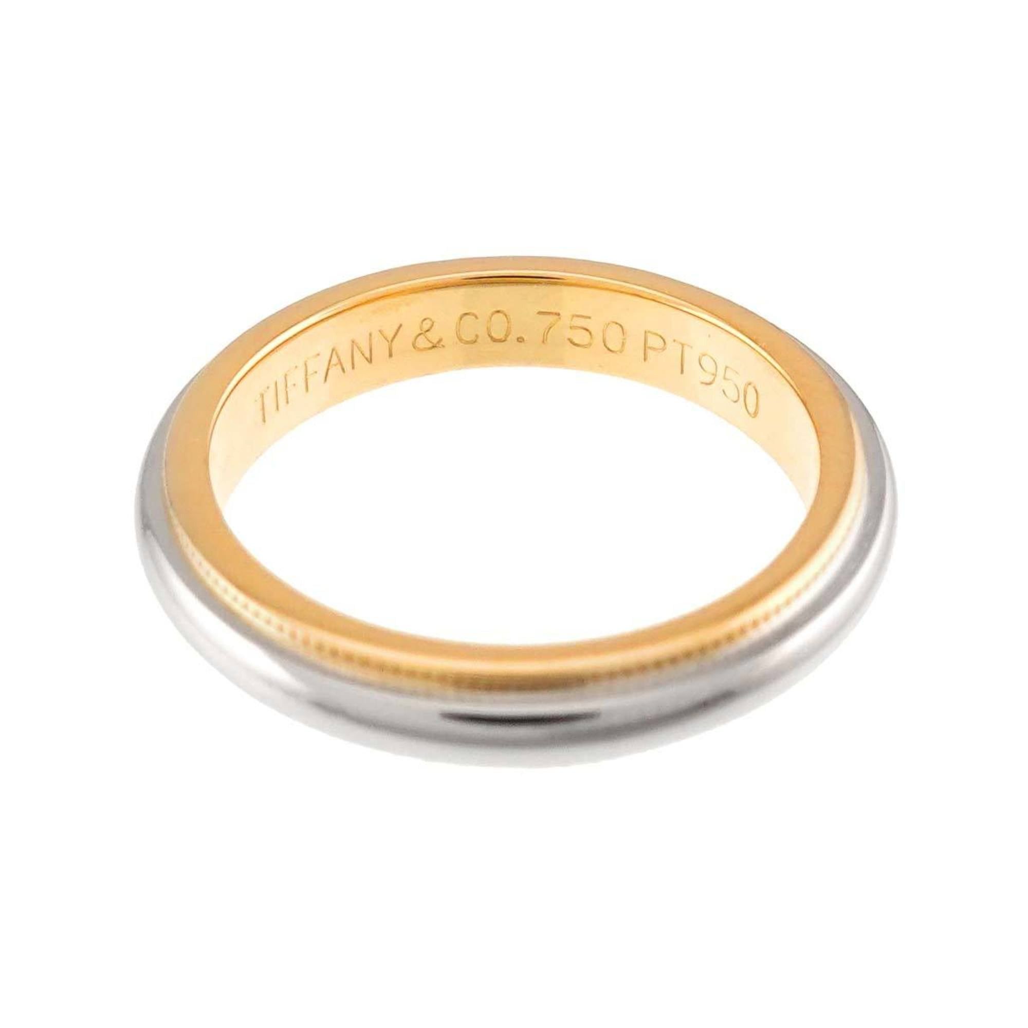 Tiffany & Co. Tiffany & Co. Milgrain Band Ring, 3.4mm wide, Platinum (Pt) and 18K Yellow Gold (750). Size ONE SIZE - 2 Thumbnail