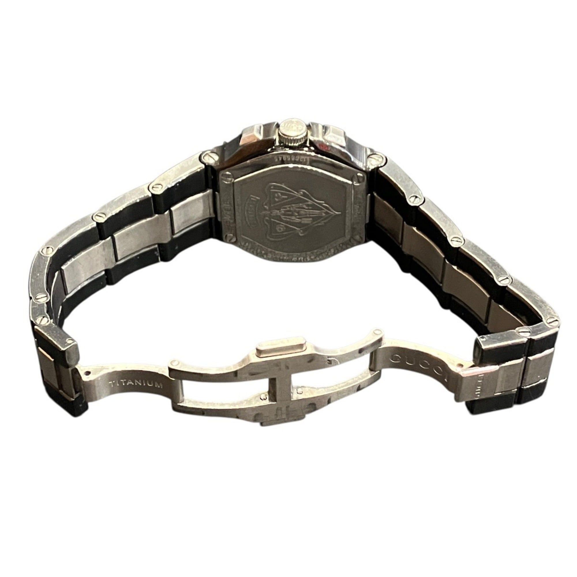 Gucci watch, total weight 70g, quartz movement, black dial 