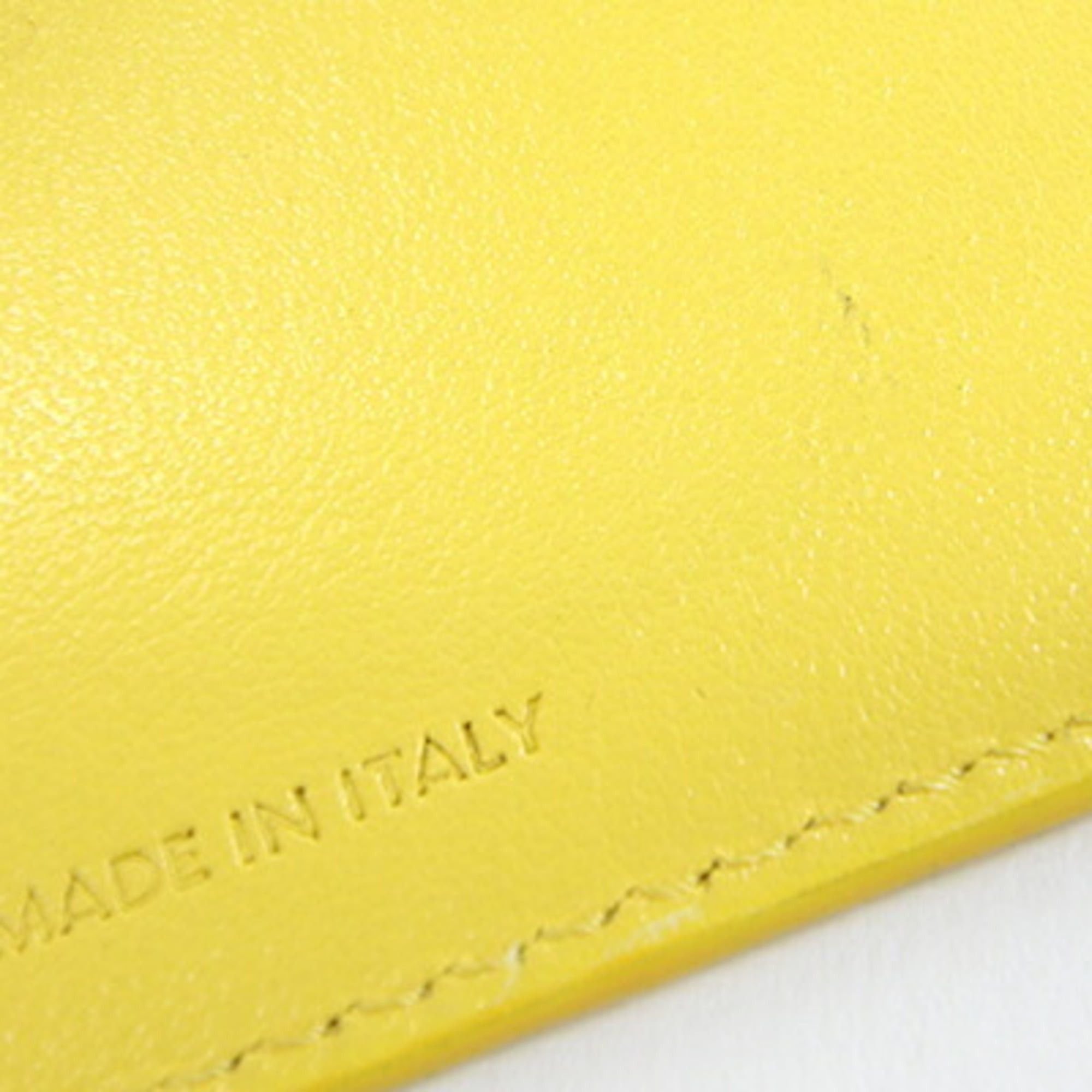 Celine Celine Trifold Wallet 10B573GTH Yellow Grained Calf Mini Compact for Women CELINE Size ONE SIZE - 8 Thumbnail