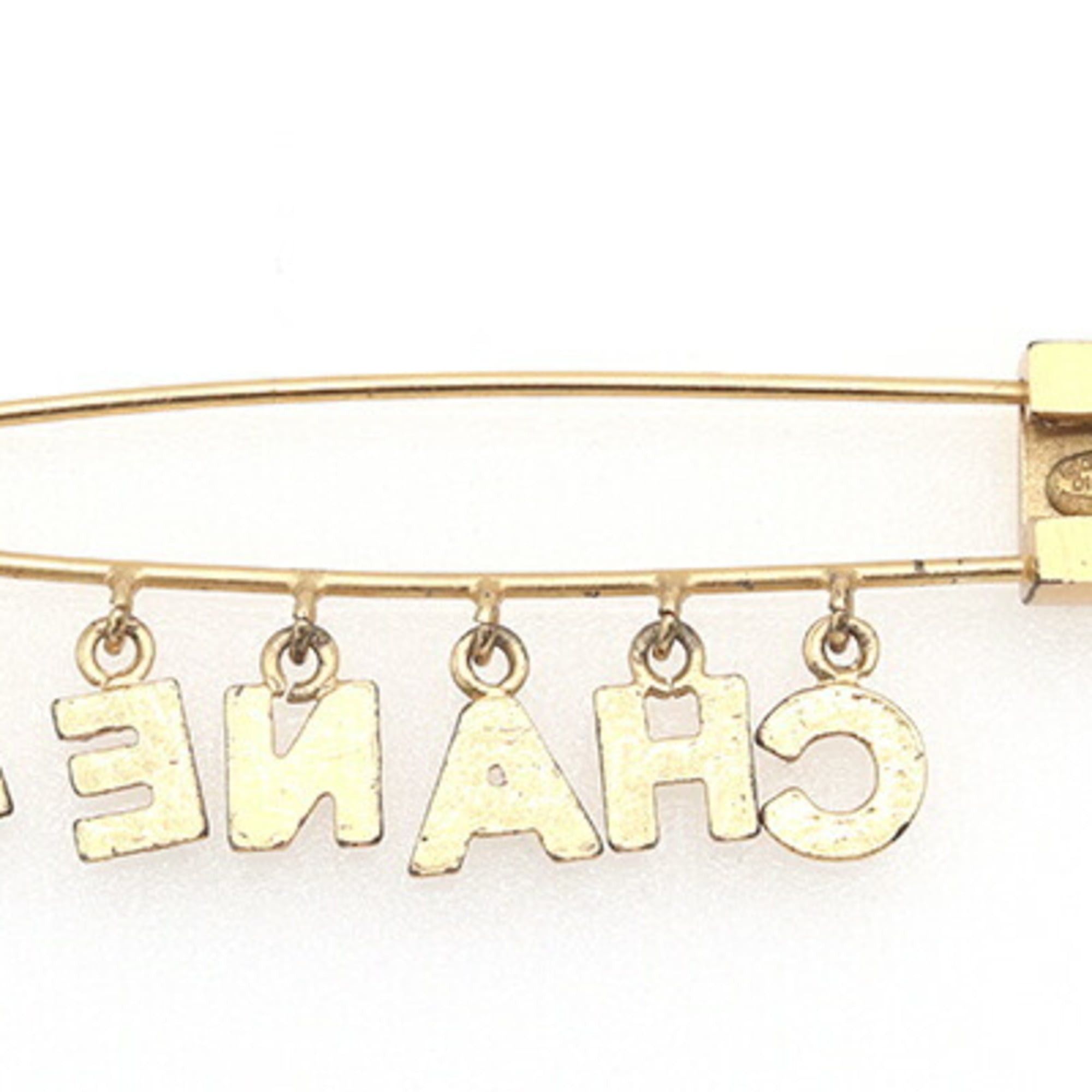 Chanel Chanel Brooch, Gold Metal Rhinestone Pin Safety Pin, Women's CHANEL Size ONE SIZE - 2 Thumbnail