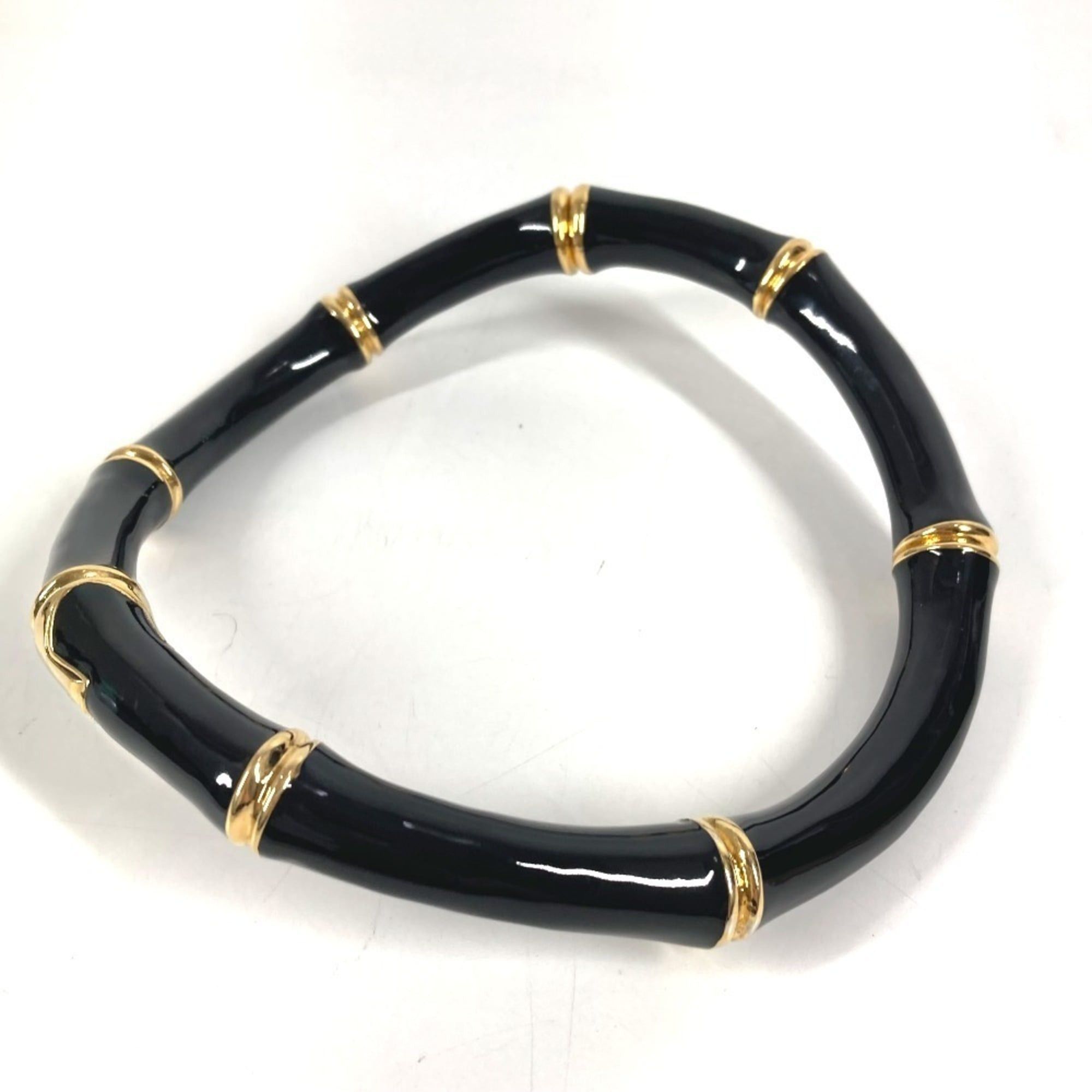 Gucci GUCCI 830377 25SS Bamboo Logo Choker Accessory Jewelry Necklace Aluminum Men's Women's Black Size ONE SIZE - 5 Thumbnail