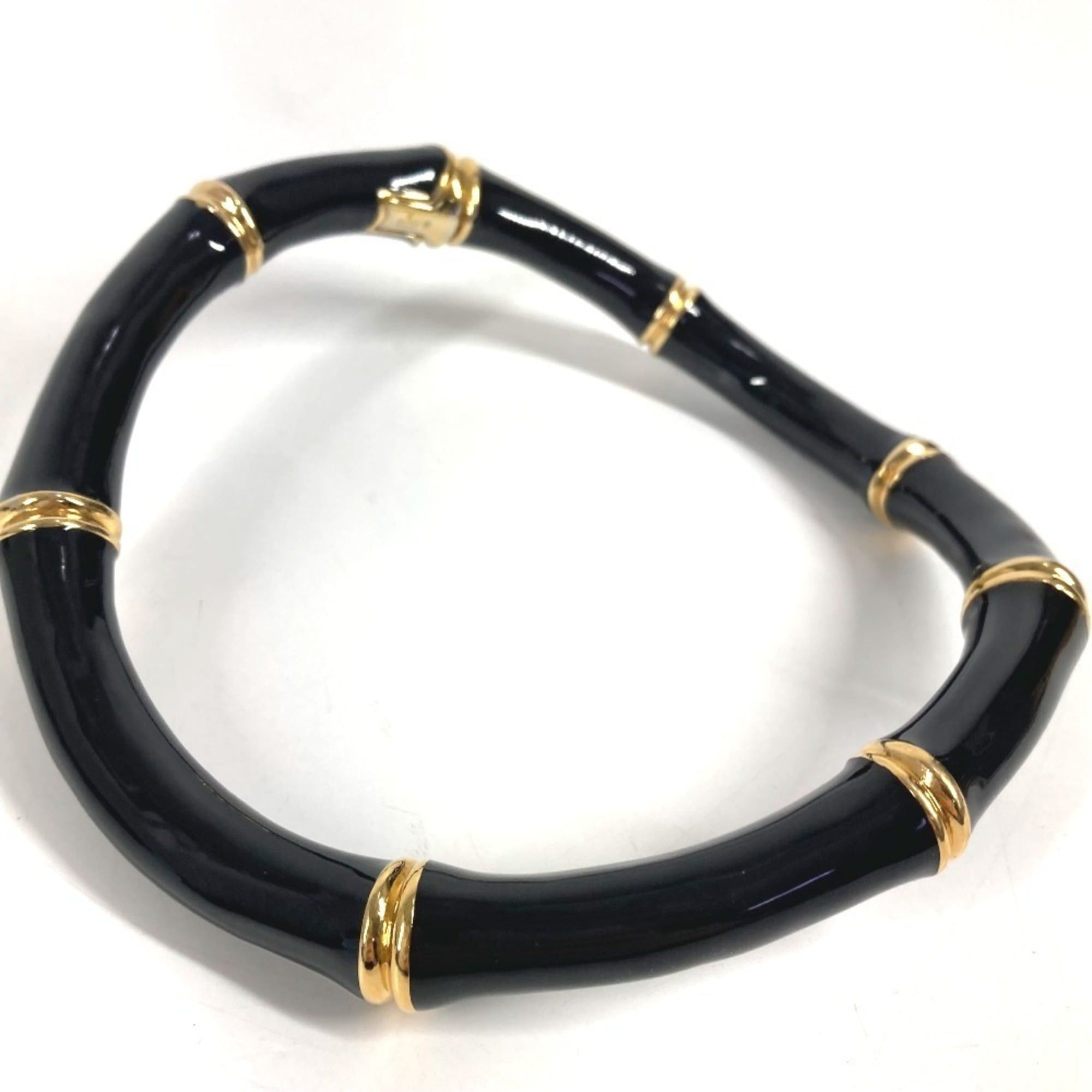 Gucci GUCCI 830377 25SS Bamboo Logo Choker Accessory Jewelry Necklace Aluminum Men's Women's Black Size ONE SIZE - 3 Thumbnail