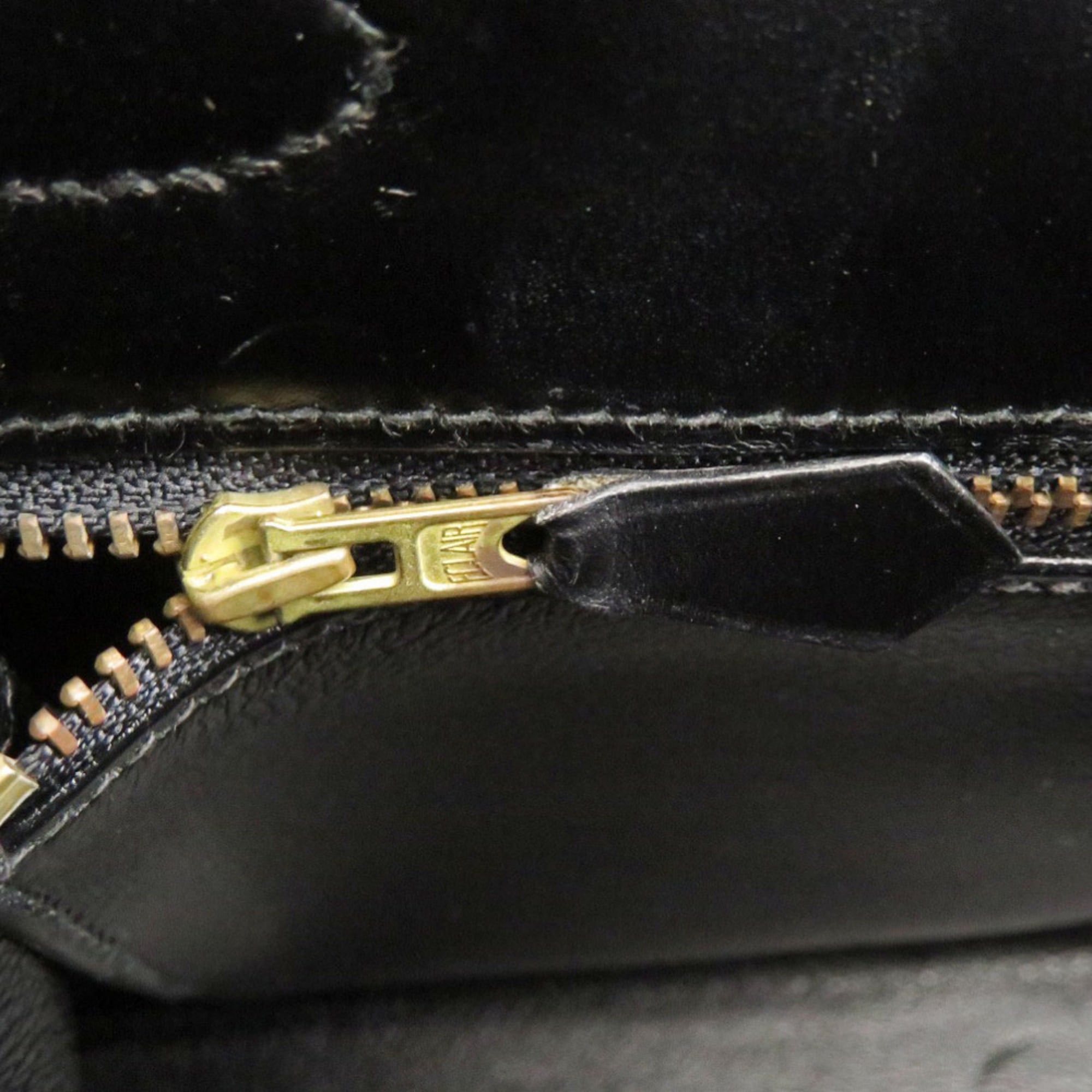 Hermes Excellent condition Hermes Kelly 32, external stitching, box calf leather, black, gold hardware, V stamp (made in 1992), handbag, 0285HERMES Size ONE SIZE - 9 Thumbnail