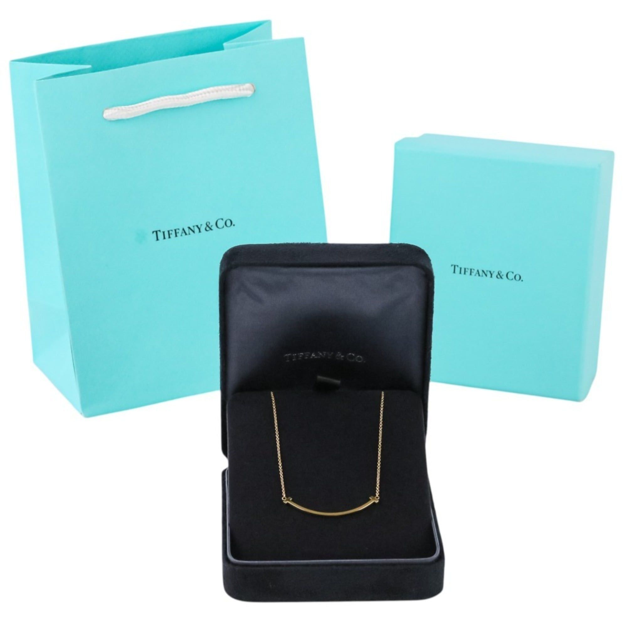 Tiffany & Co. Tiffany & Co. T Smile Small Necklace 750 18K Yellow Gold Women's Size ONE SIZE - 11 Thumbnail