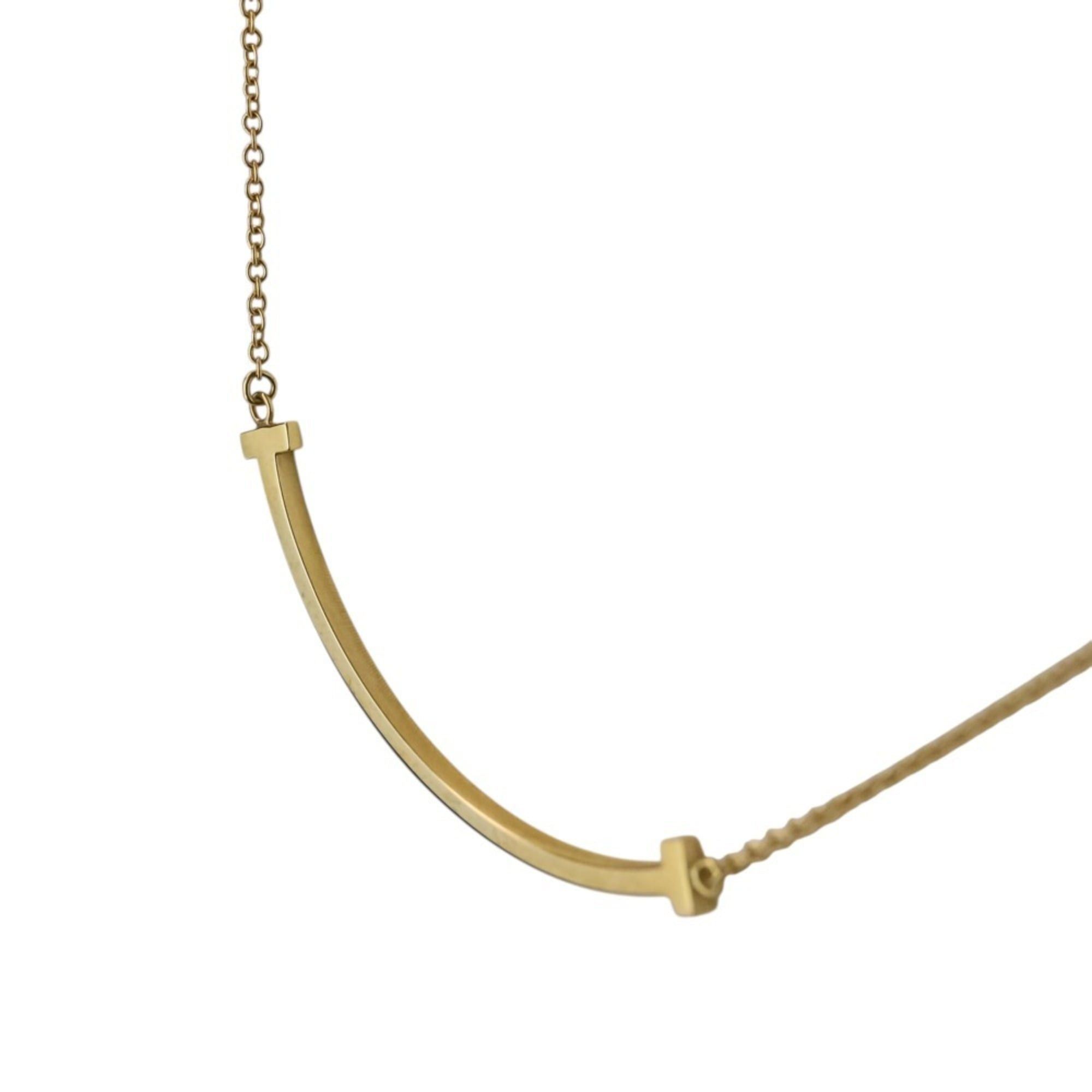 Tiffany & Co. Tiffany & Co. T Smile Small Necklace 750 18K Yellow Gold Women's Size ONE SIZE - 4 Thumbnail