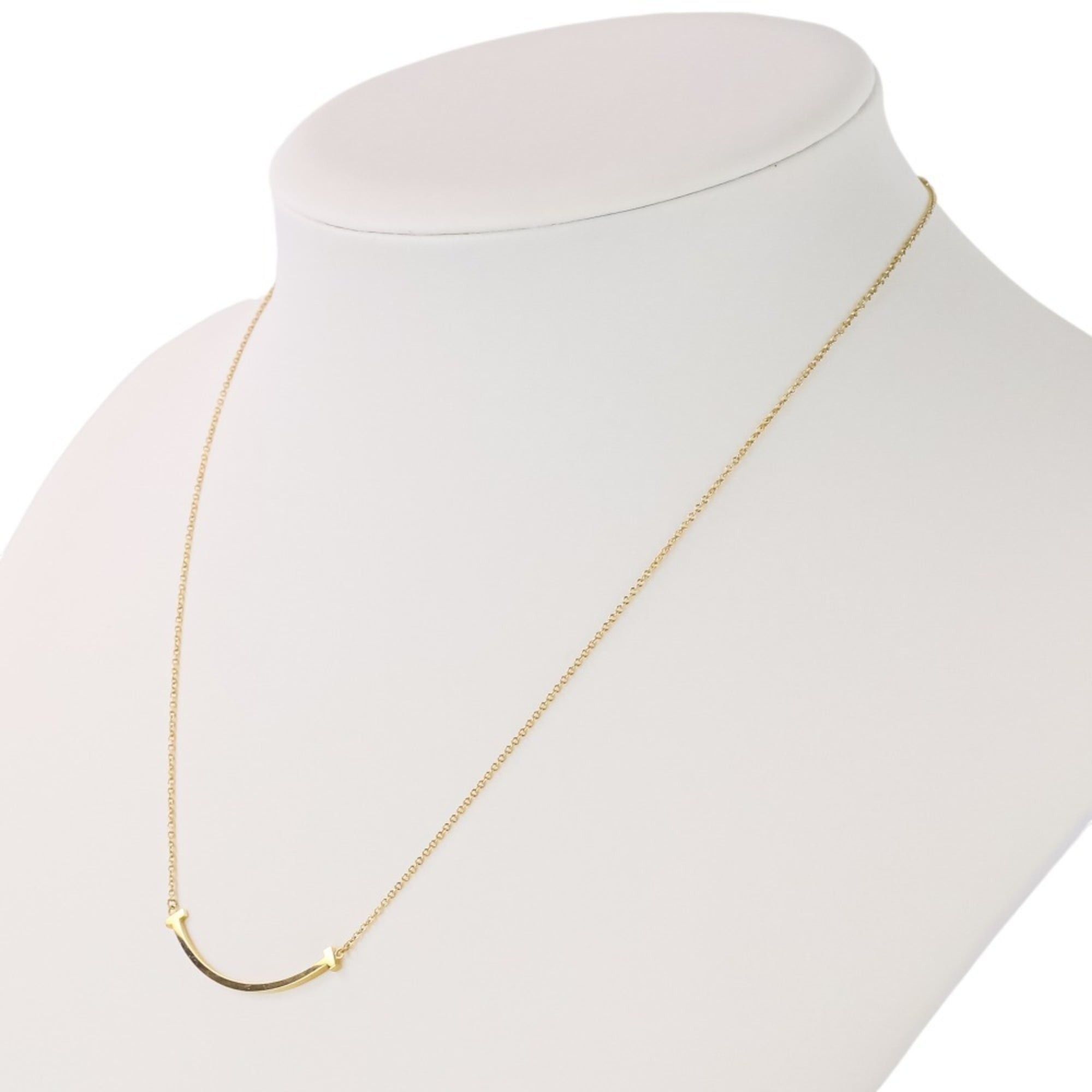 Tiffany & Co. Tiffany & Co. T Smile Small Necklace 750 18K Yellow Gold Women's Size ONE SIZE - 3 Thumbnail