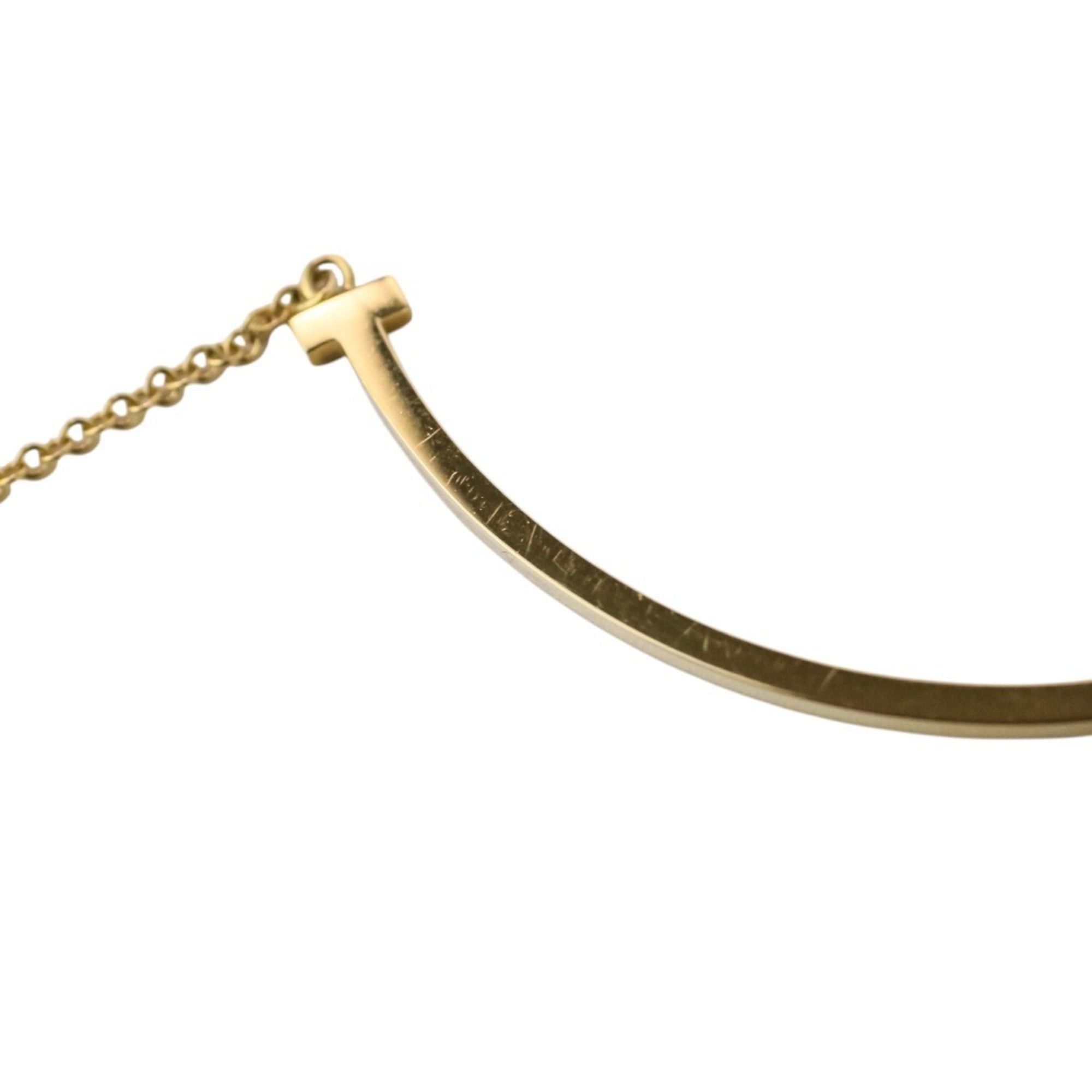 Tiffany & Co. Tiffany & Co. T Smile Small Necklace 750 18K Yellow Gold Women's Size ONE SIZE - 12 Thumbnail