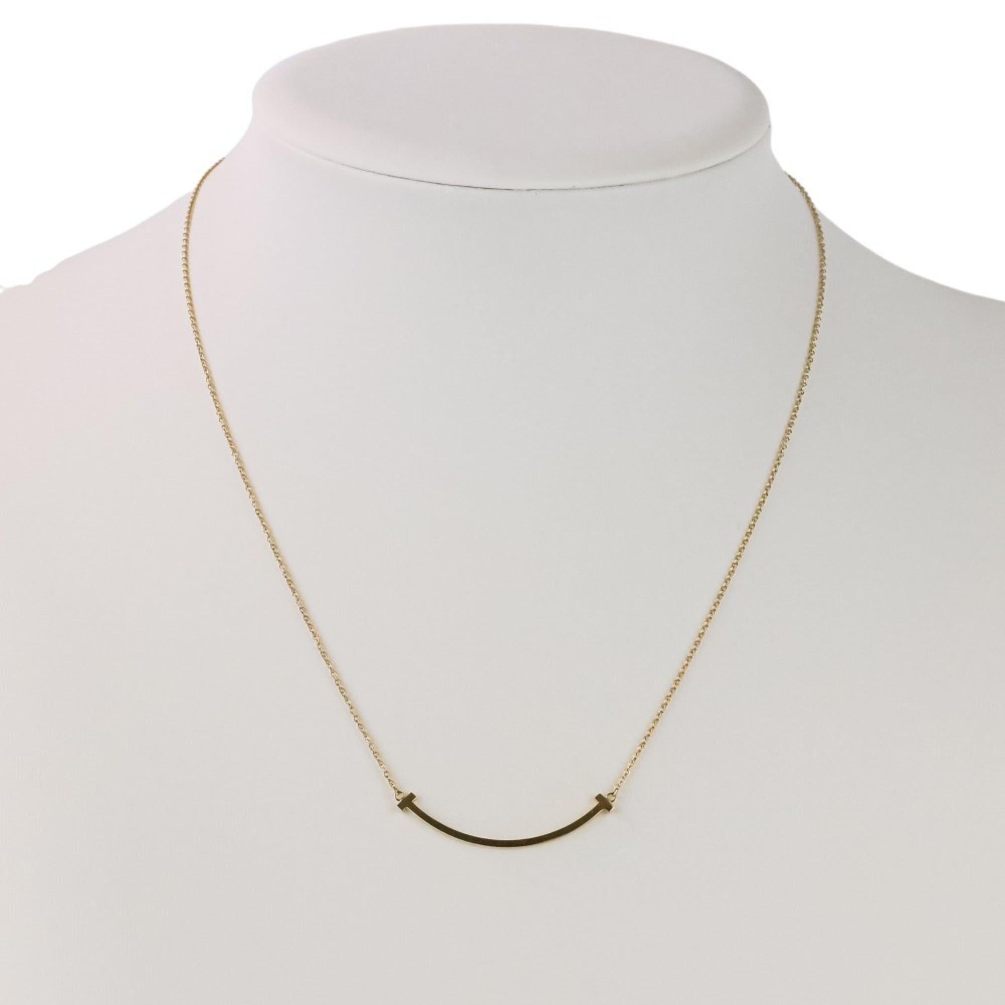 Tiffany & Co. Tiffany & Co. T Smile Small Necklace 750 18K Yellow Gold Women's Size ONE SIZE - 2 Thumbnail