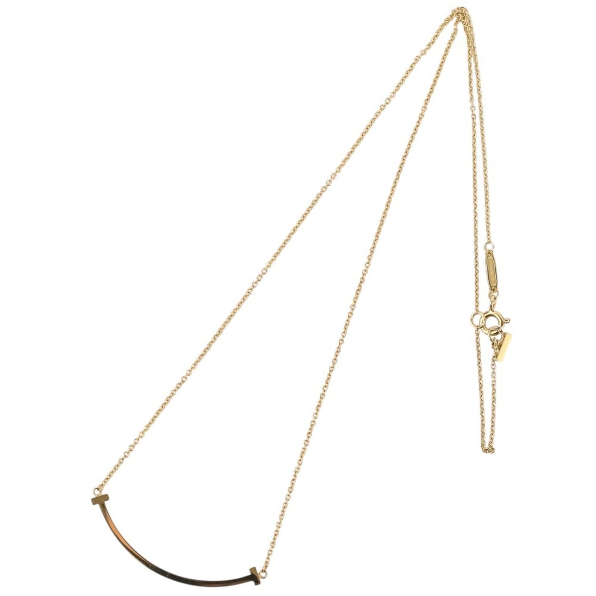 Tiffany & Co. Tiffany & Co. T Smile Small Necklace 750 18K Yellow Gold Women's Size ONE SIZE - 10 Thumbnail