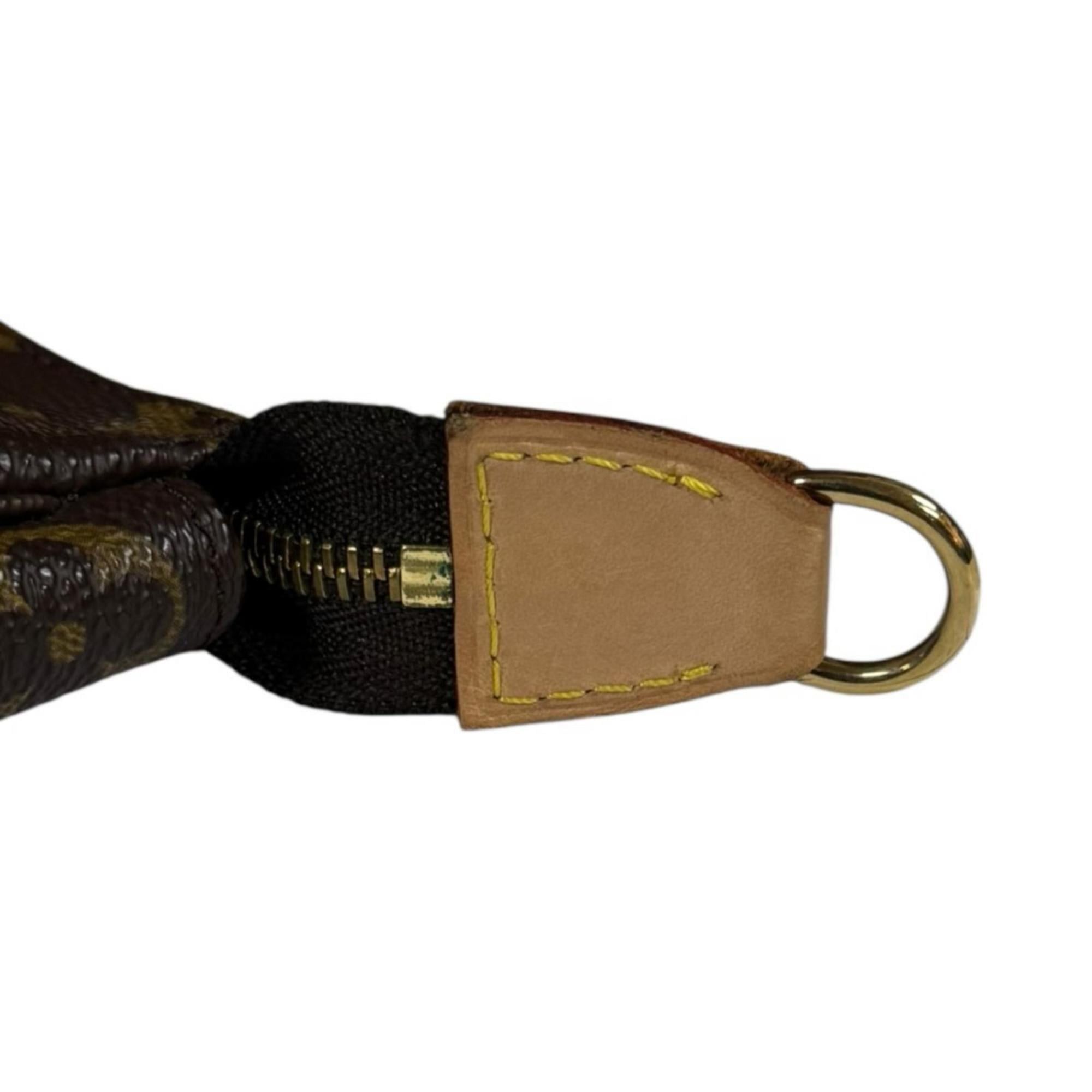 Louis Vuitton Louis Vuitton Pochette Accessoires Monogram Handbag, Canvas M51980, Brown, Women's, LOUIS VUITTON, Used Size ONE SIZE - 8 Thumbnail