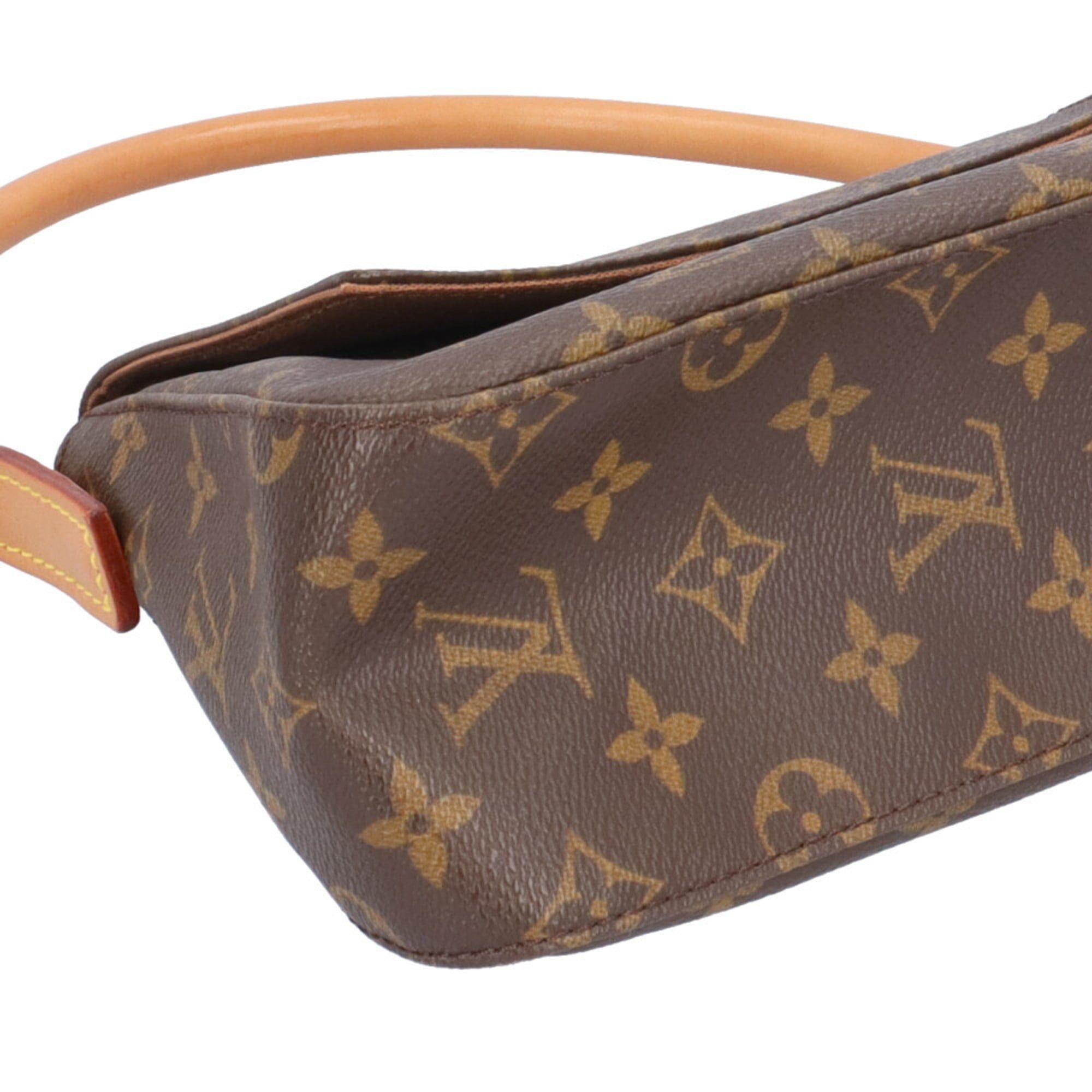 Louis Vuitton Louis Vuitton Mini Looping Monogram Handbag, Canvas M51147, Brown, Women's, LOUIS VUITTON, Used Size ONE SIZE - 7 Thumbnail