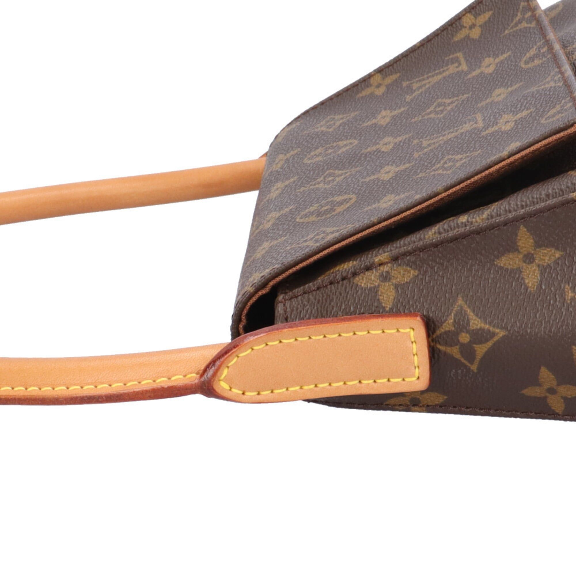 Louis Vuitton Louis Vuitton Mini Looping Monogram Handbag, Canvas M51147, Brown, Women's, LOUIS VUITTON, Used Size ONE SIZE - 8 Thumbnail