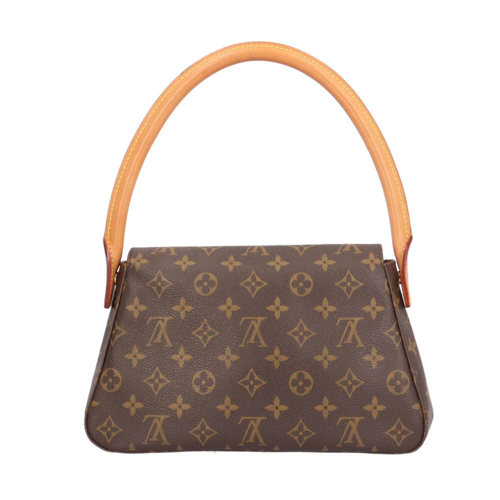 Louis Vuitton Louis Vuitton Mini Looping Monogram Handbag, Canvas M51147, Brown, Women's, LOUIS VUITTON, Used Size ONE SIZE - 3 Thumbnail