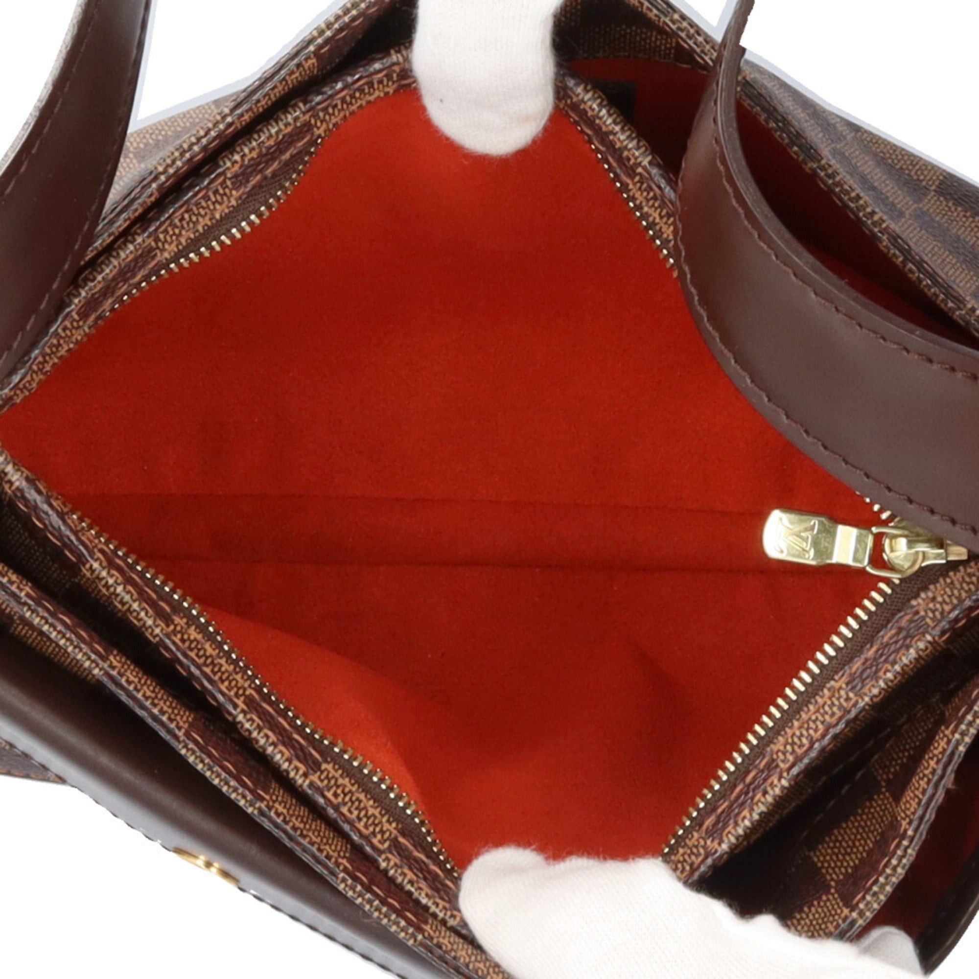 Louis Vuitton Louis Vuitton Aubagne Damier Shoulder Bag, Canvas N51129, Brown, Women's, LOUIS VUITTON, Used Size ONE SIZE - 8 Thumbnail