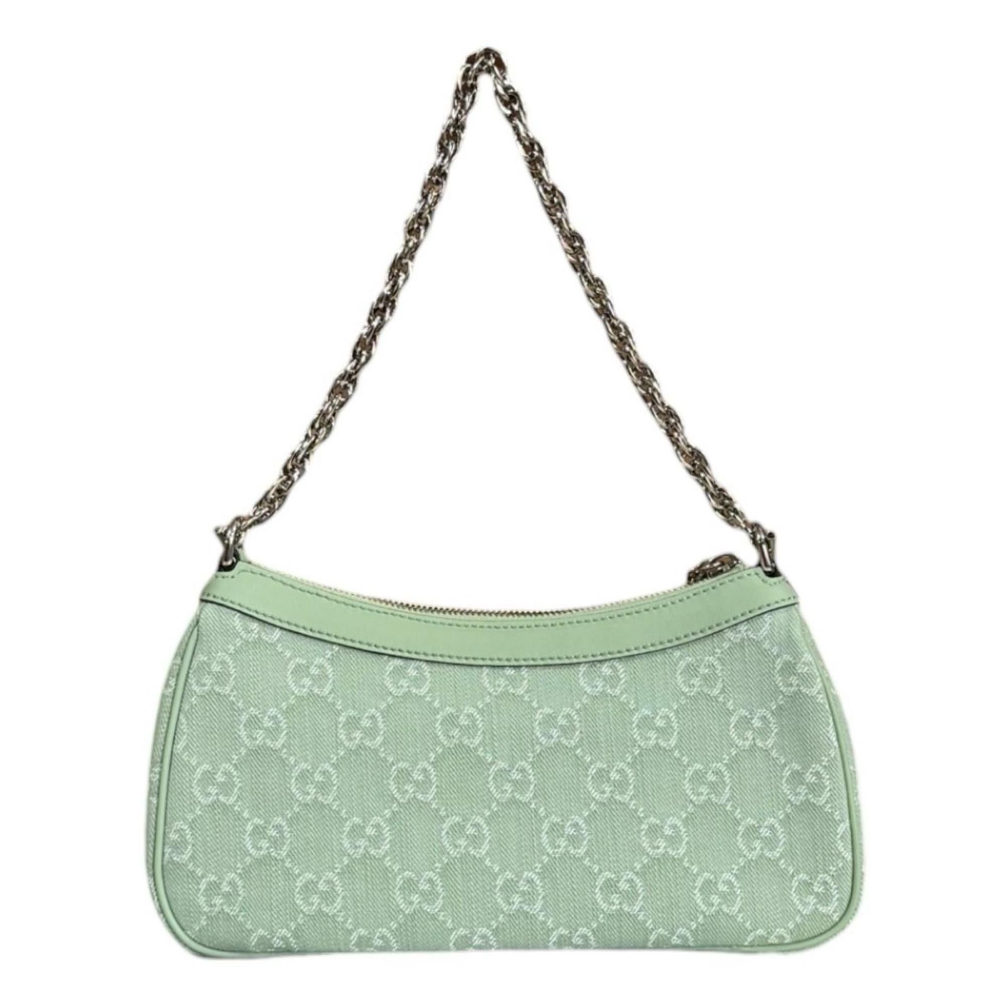 Gucci Gucci Ophidia Small Shoulder Bag, 784753, Green, Women's, Used, 2-way, Chain Size ONE SIZE - 4 Thumbnail