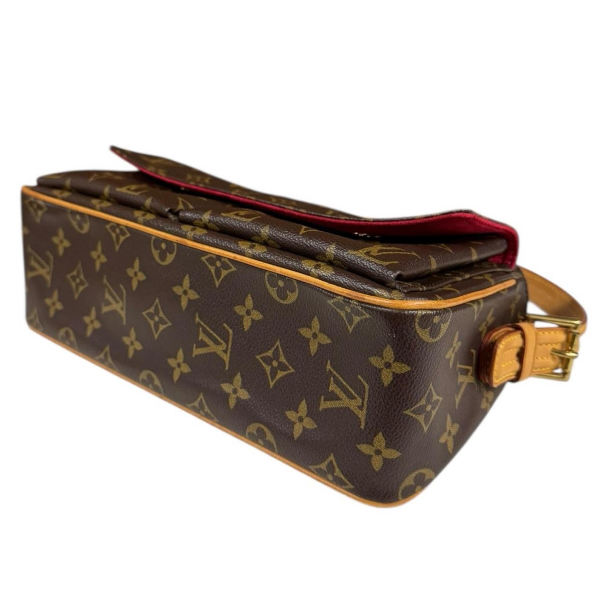 Louis Vuitton Louis Vuitton Vivacite MM Monogram Shoulder Bag, Canvas M51164 Brown, Women's, LOUIS VUITTON, Used Size ONE SIZE - 7 Thumbnail