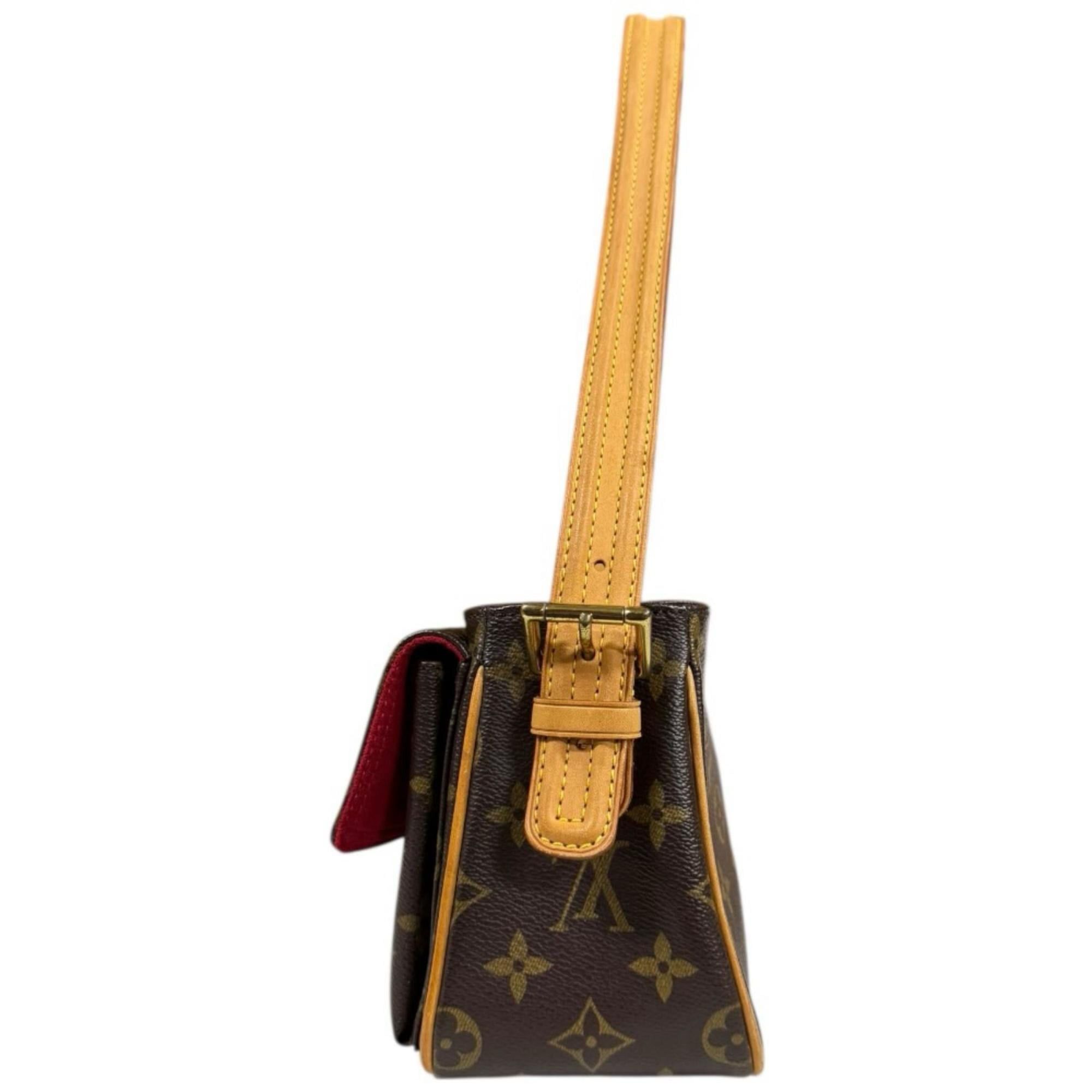 Louis Vuitton Louis Vuitton Vivacite MM Monogram Shoulder Bag, Canvas M51164 Brown, Women's, LOUIS VUITTON, Used Size ONE SIZE - 5 Thumbnail