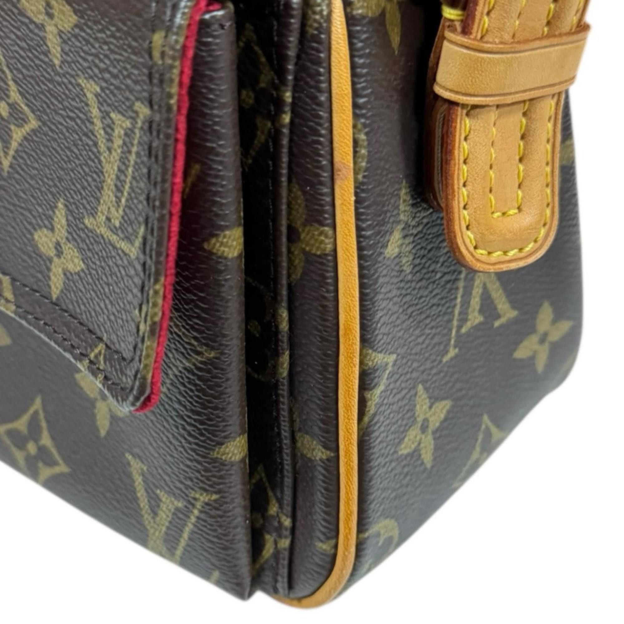 Louis Vuitton Louis Vuitton Vivacite MM Monogram Shoulder Bag, Canvas M51164 Brown, Women's, LOUIS VUITTON, Used Size ONE SIZE - 10 Thumbnail