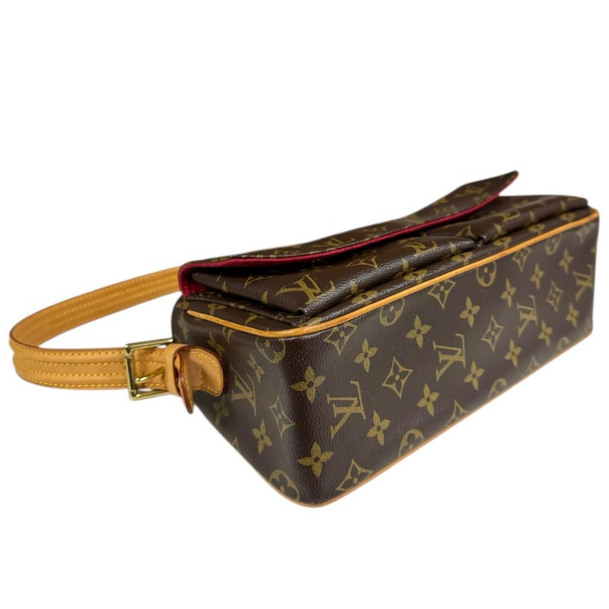 Louis Vuitton Louis Vuitton Vivacite MM Monogram Shoulder Bag, Canvas M51164 Brown, Women's, LOUIS VUITTON, Used Size ONE SIZE - 6 Thumbnail