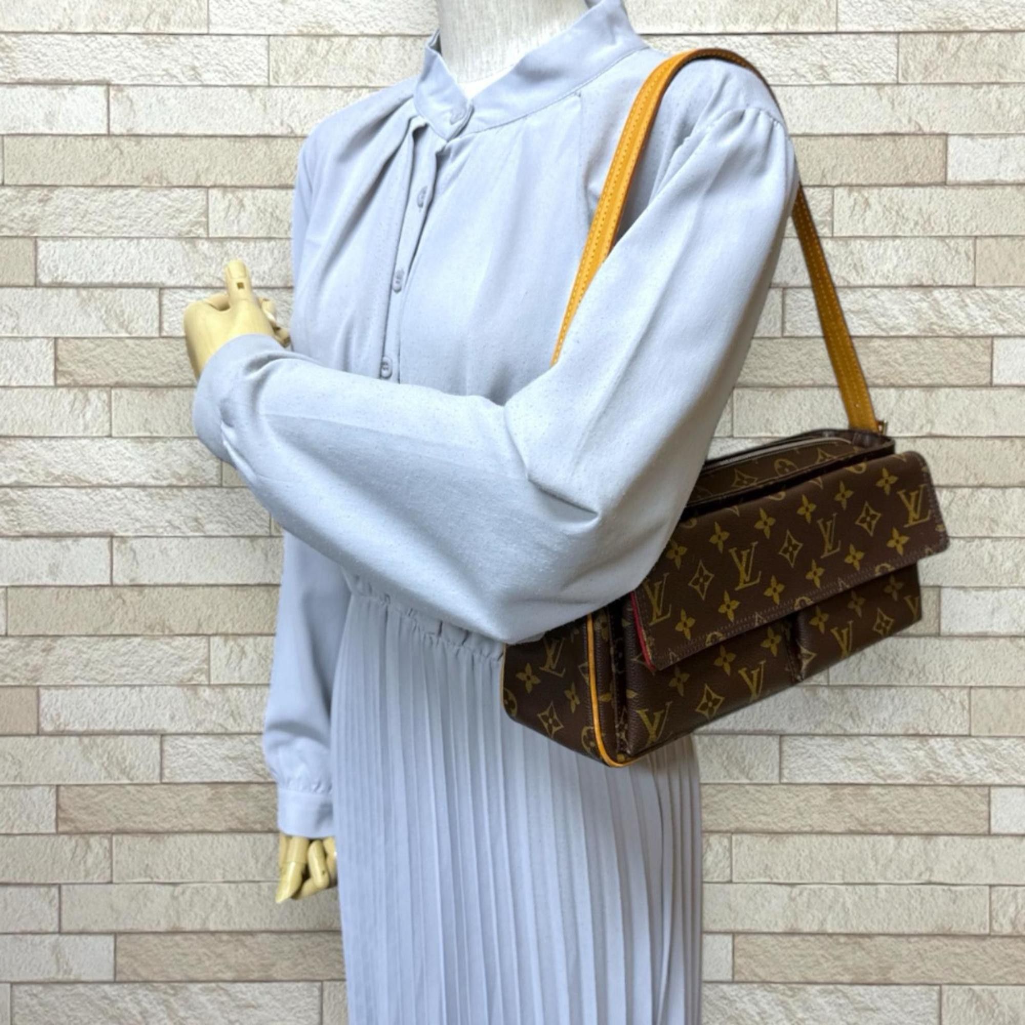 Louis Vuitton Louis Vuitton Vivacite MM Monogram Shoulder Bag, Canvas M51164 Brown, Women's, LOUIS VUITTON, Used Size ONE SIZE - 2 Thumbnail