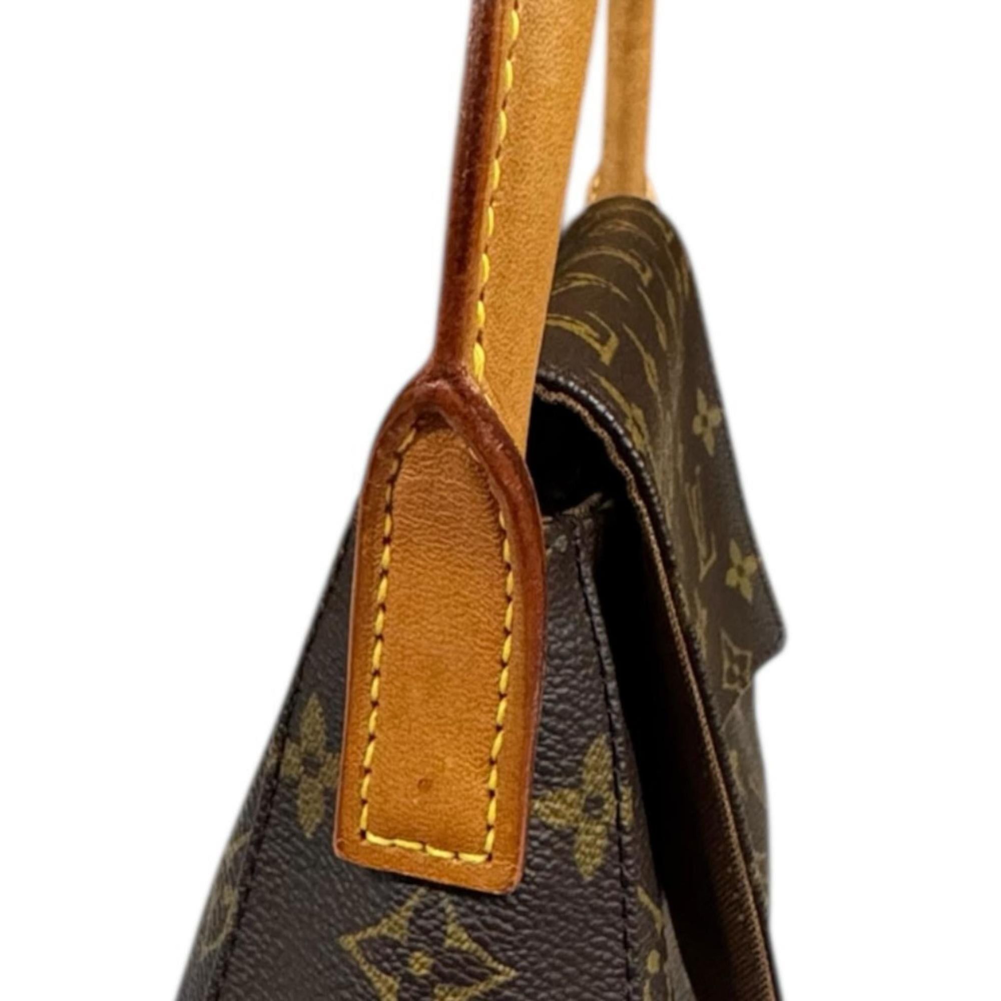 Louis Vuitton Louis Vuitton Mini Looping Monogram Handbag, Canvas M51147, Brown, Women's, LOUIS VUITTON, Used Size ONE SIZE - 12 Thumbnail