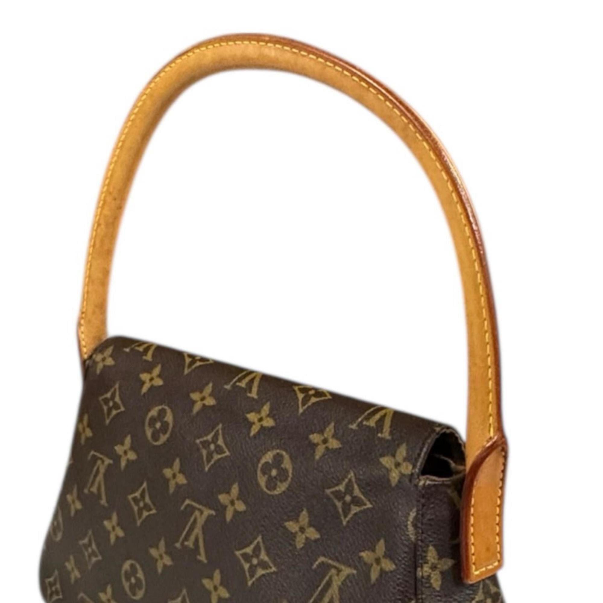 Louis Vuitton Louis Vuitton Mini Looping Monogram Handbag, Canvas M51147, Brown, Women's, LOUIS VUITTON, Used Size ONE SIZE - 10 Thumbnail