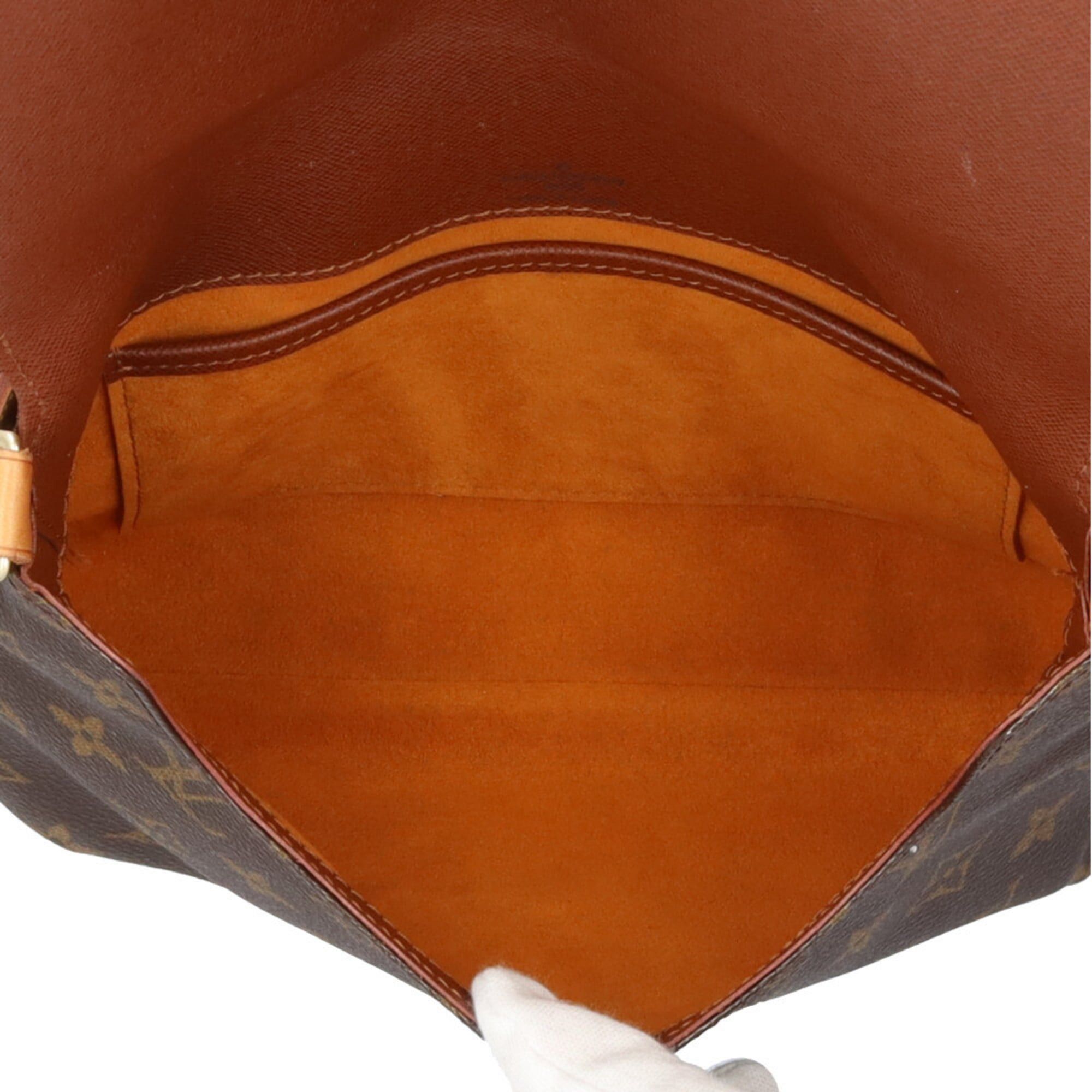 Louis Vuitton Louis Vuitton Musette Tango Short Monogram Shoulder Bag, Canvas M51257, Brown, Women's, LOUIS VUITTON, Used Size ONE SIZE - 6 Thumbnail