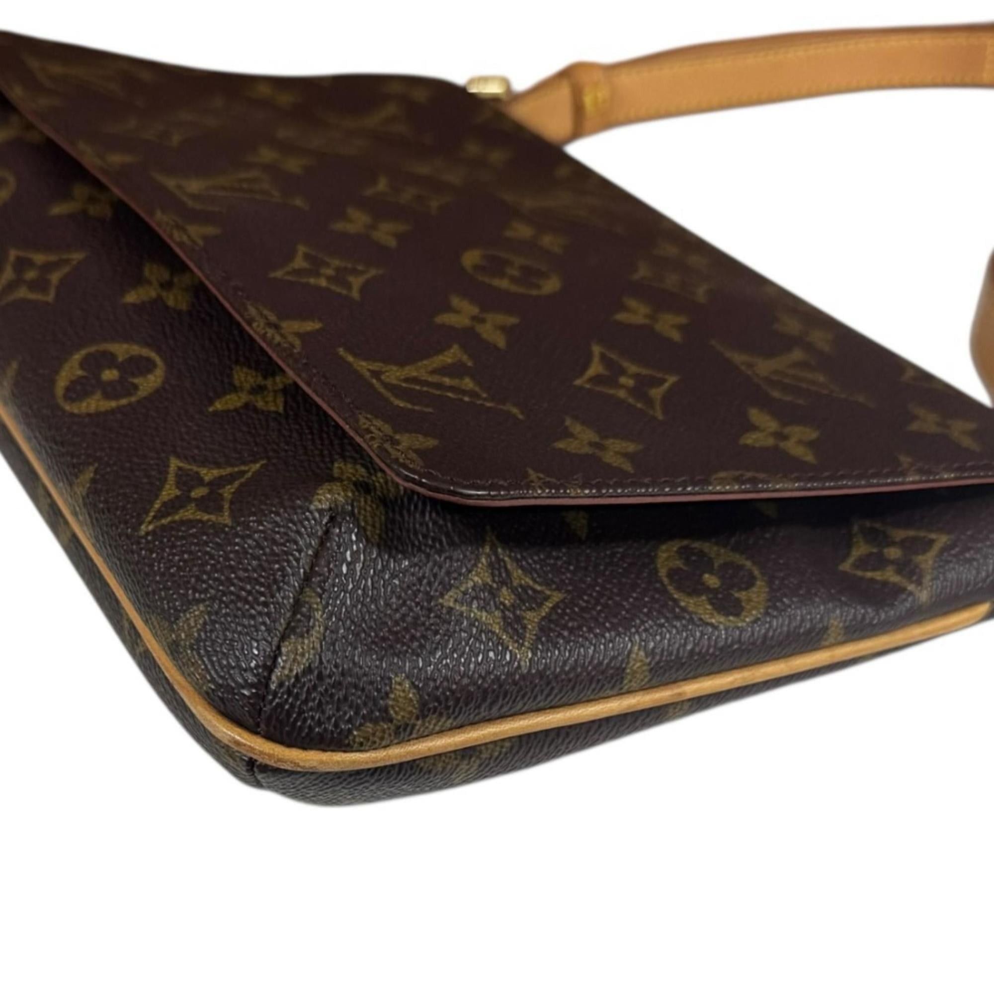 Louis Vuitton Louis Vuitton Musette Tango Short Monogram Shoulder Bag, Canvas M51257, Brown, Women's, LOUIS VUITTON, Used Size ONE SIZE - 11 Thumbnail