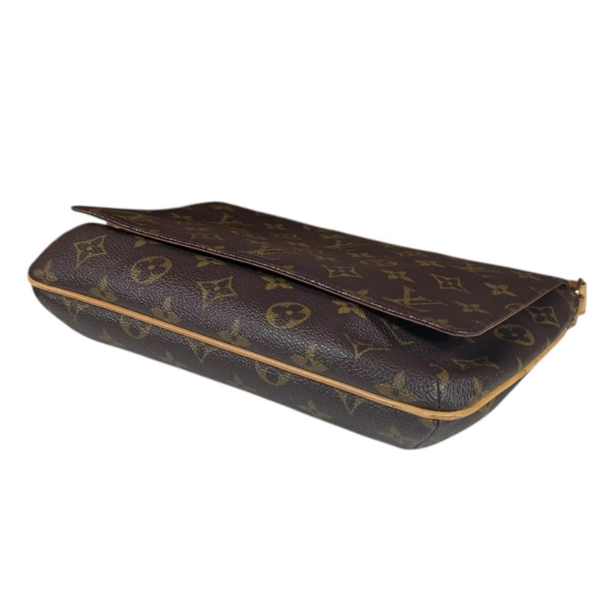 Louis Vuitton Louis Vuitton Musette Tango Short Monogram Shoulder Bag, Canvas M51257, Brown, Women's, LOUIS VUITTON, Used Size ONE SIZE - 5 Thumbnail