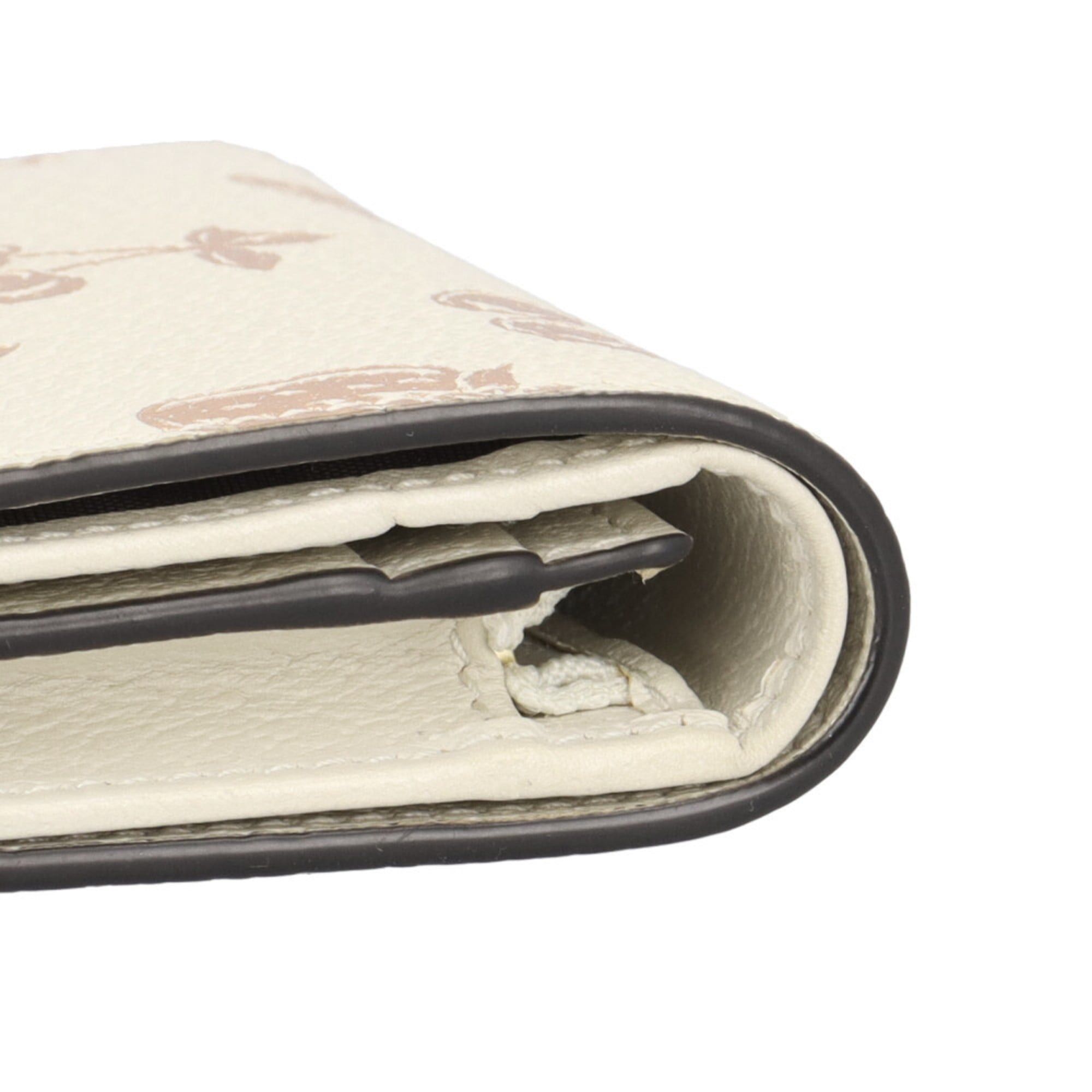 Gucci Gucci Fruit Print Double G Small Wallet GG Marmont Bi-fold Leather 456126 Women's GUCCI Used Size ONE SIZE - 8 Thumbnail