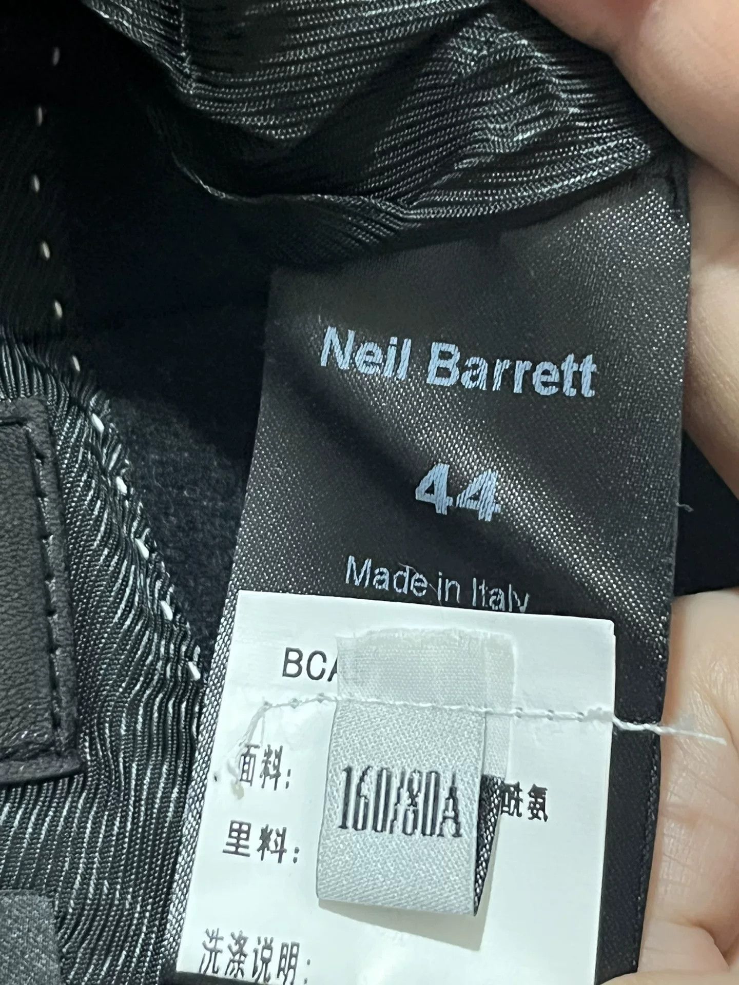 Neil Barrett Neil Barrett Men's Black Wool Coat Size US S / EU 44-46 / 1 - 6 Thumbnail