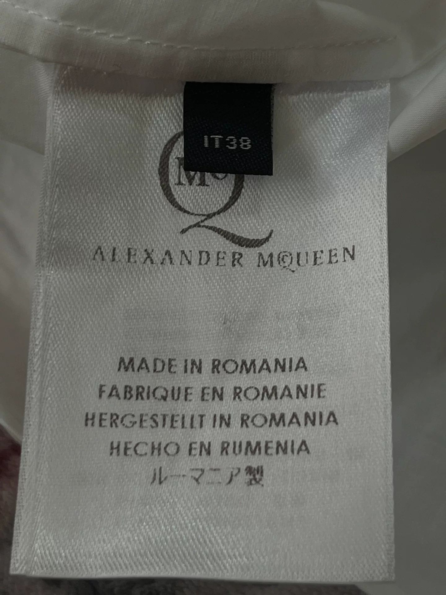 Alexander McQueen Alexander McQueen Women's White Sleeveless Shirt Size S / US 4 / IT 40 - 5 Thumbnail