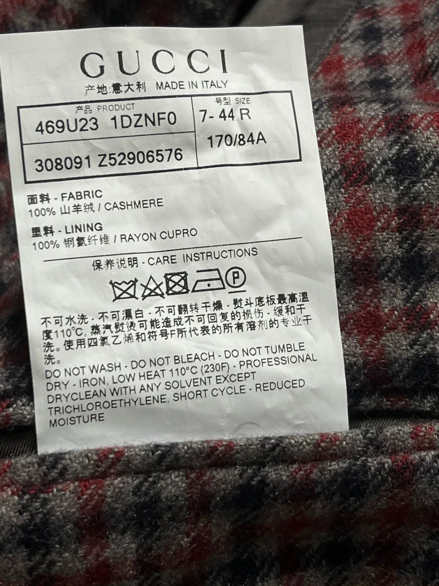 Gucci Gucci Men's Wool Suit Size US M / EU 48-50 / 2 - 7 Thumbnail