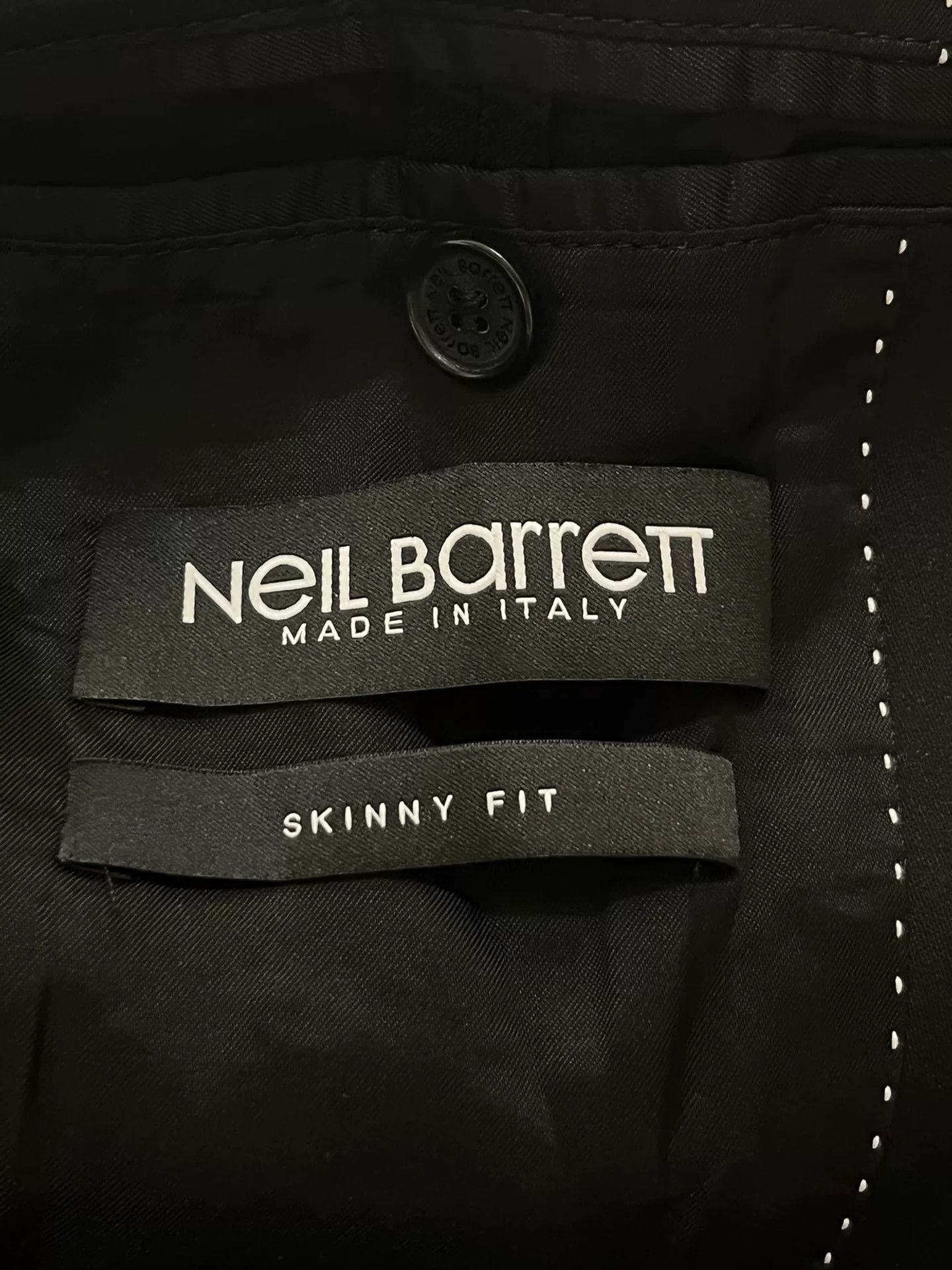 Neil Barrett Neil Barrett Black Patterned Blazer Size US S / EU 44-46 / 1 - 6 Thumbnail