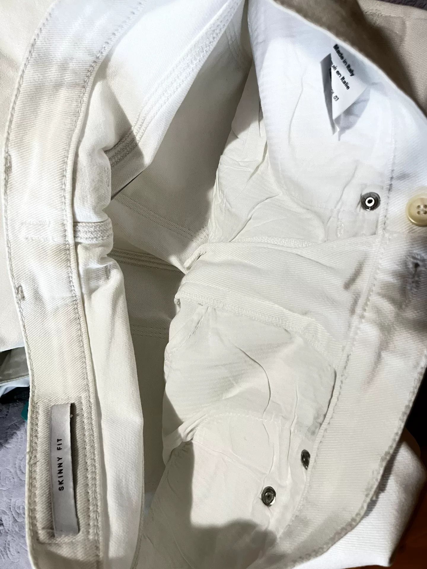 Neil Barrett Neil Barrett Men's White Jeans 31 Size US 31 - 7 Thumbnail