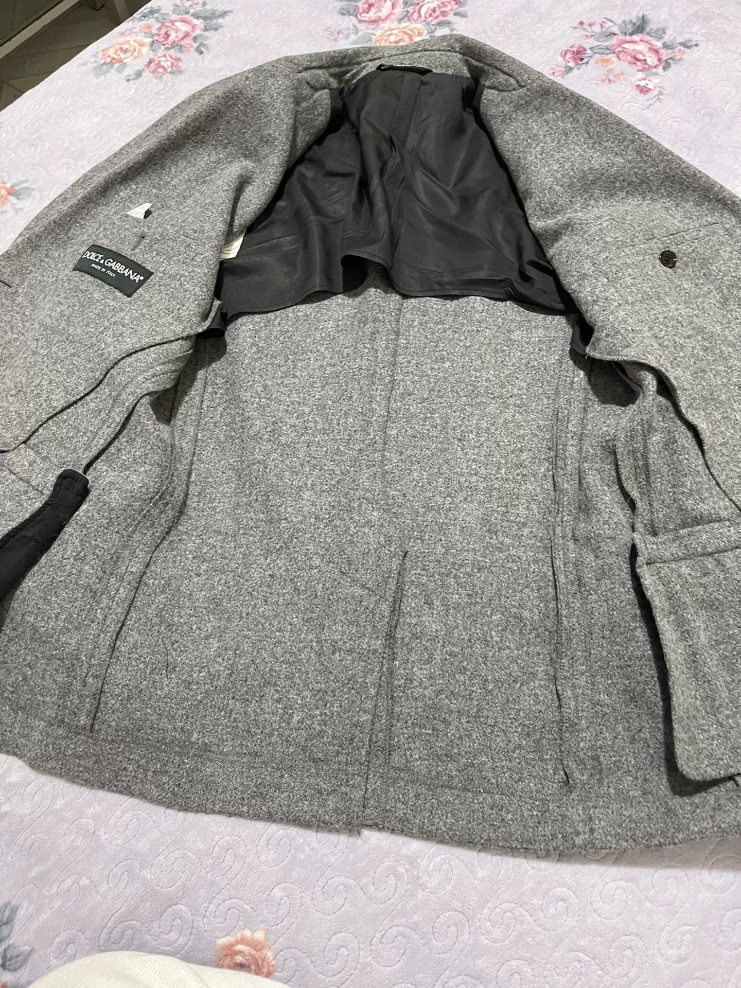 Dolce & Gabbana Dolce & Gabbana Gray Wool Blazer Size US M / EU 48-50 / 2 - 2 Thumbnail