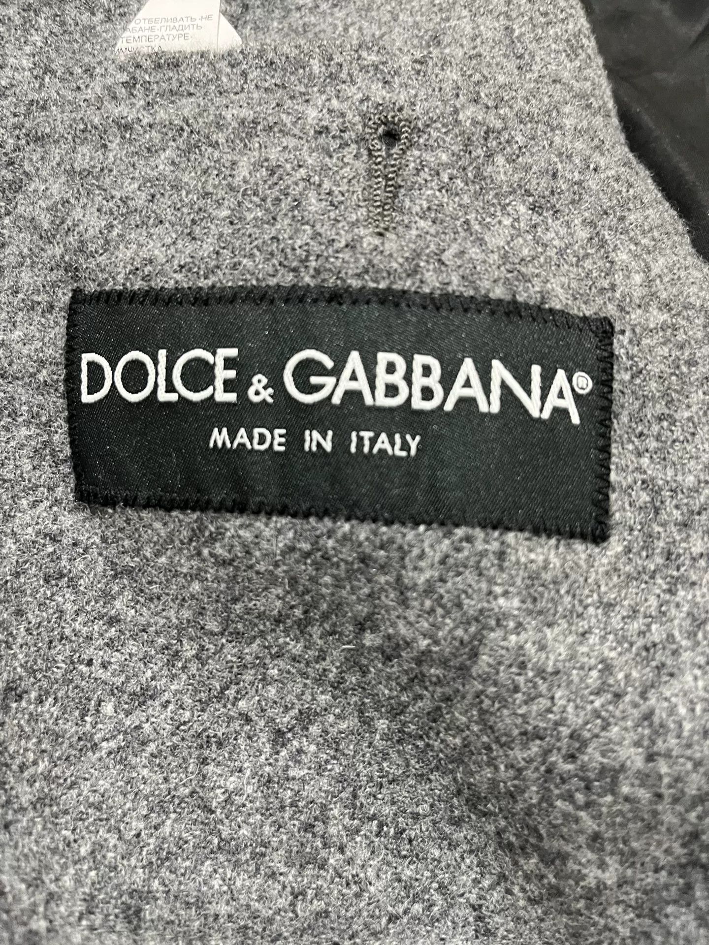 Dolce & Gabbana Dolce & Gabbana Gray Wool Blazer Size US M / EU 48-50 / 2 - 3 Thumbnail