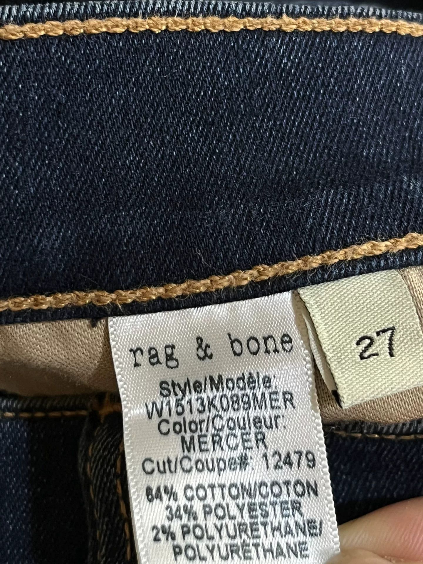 Rag & Bone Rag & Bone Stretch Slim-Fit Jeans Size 27" / US 4 / IT 40 - 7 Thumbnail