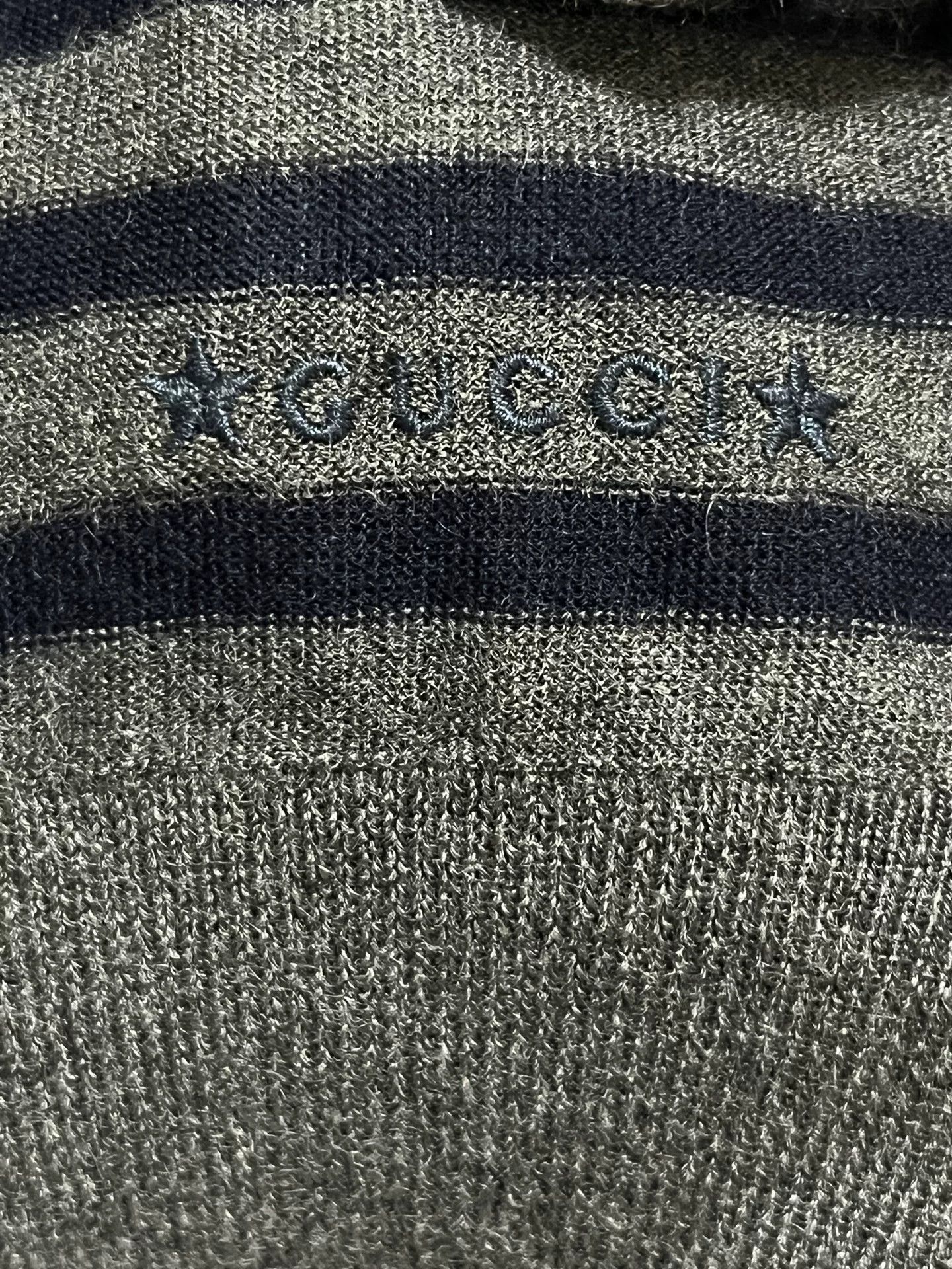 Gucci Gucci Gray Striped Cashmere Sweater Size US M / EU 48-50 / 2 - 2 Thumbnail
