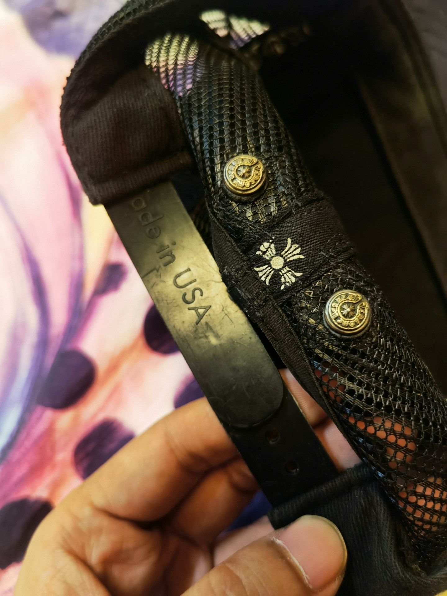 Chrome Hearts Chrome Hearts Patchwork Leather Trucker Hat Size ONE SIZE - 4 Thumbnail