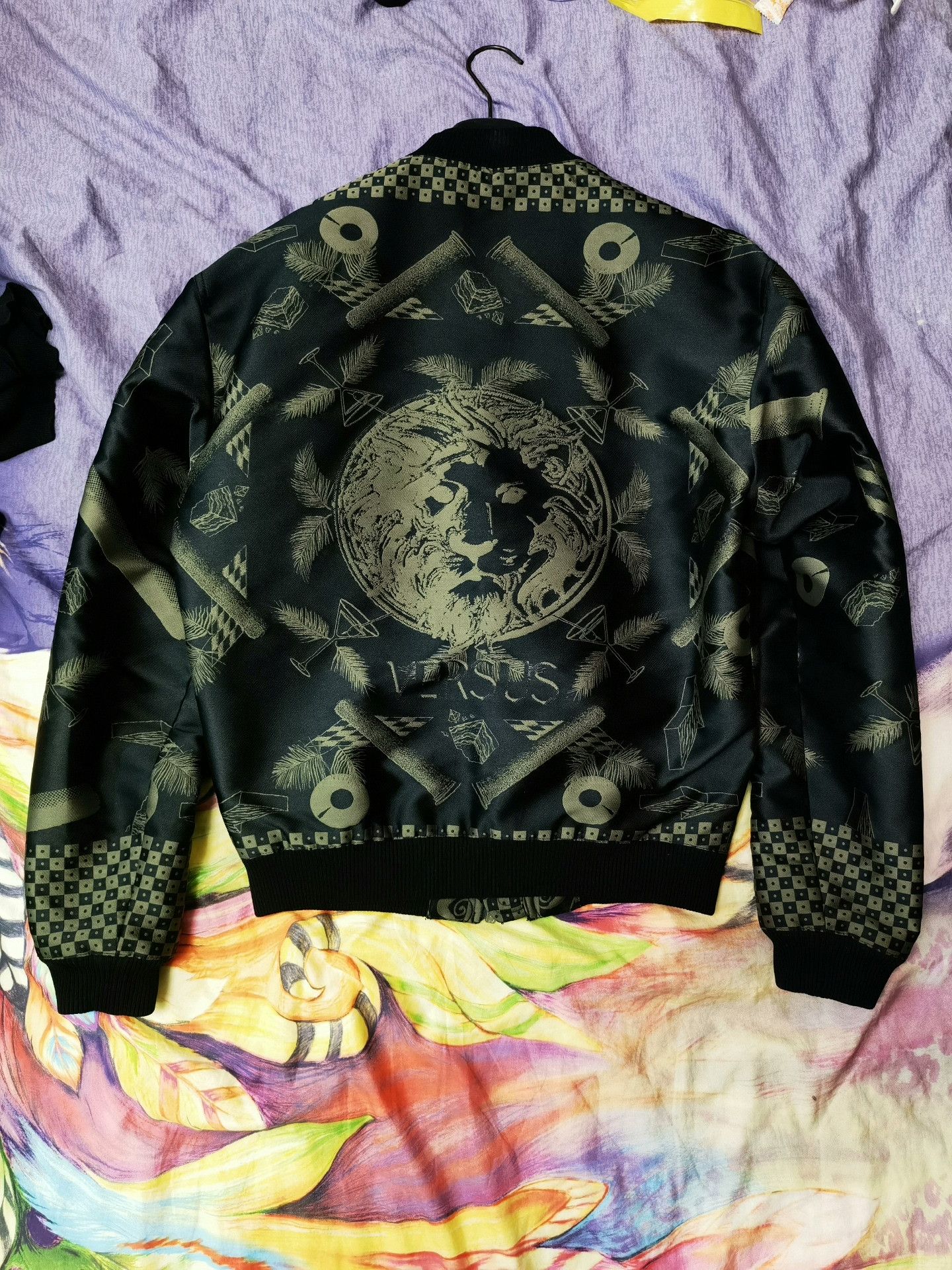 Versus Versus Versace Embroidered Baseball Jacket Size US S / EU 44-46 / 1 - 2 Thumbnail
