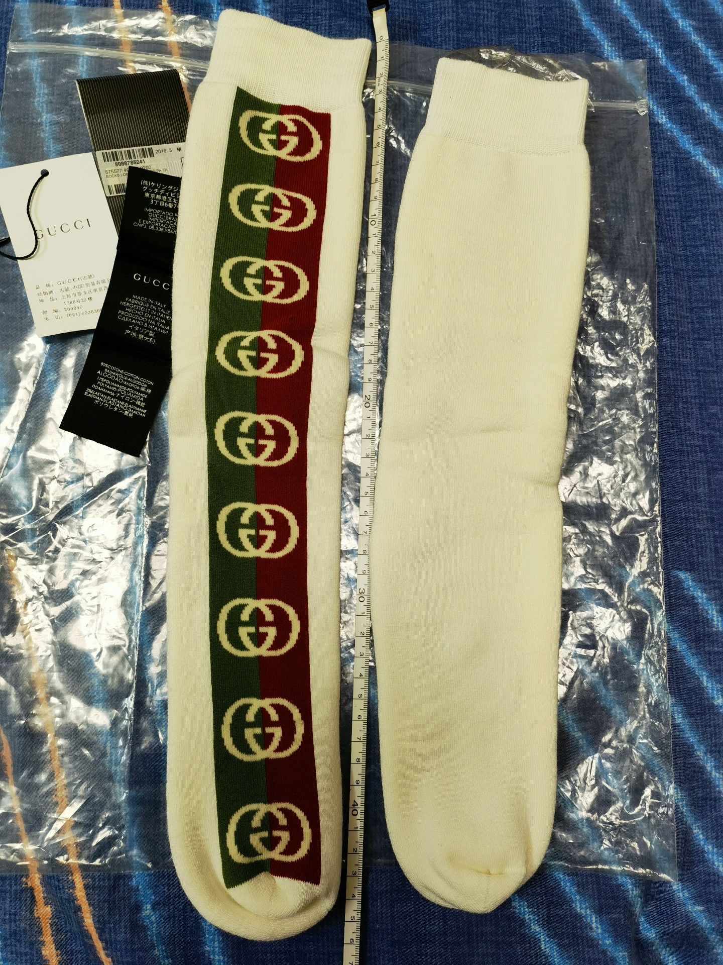 Gucci Gucci Sports Long Socks Size ONE SIZE - 3 Thumbnail