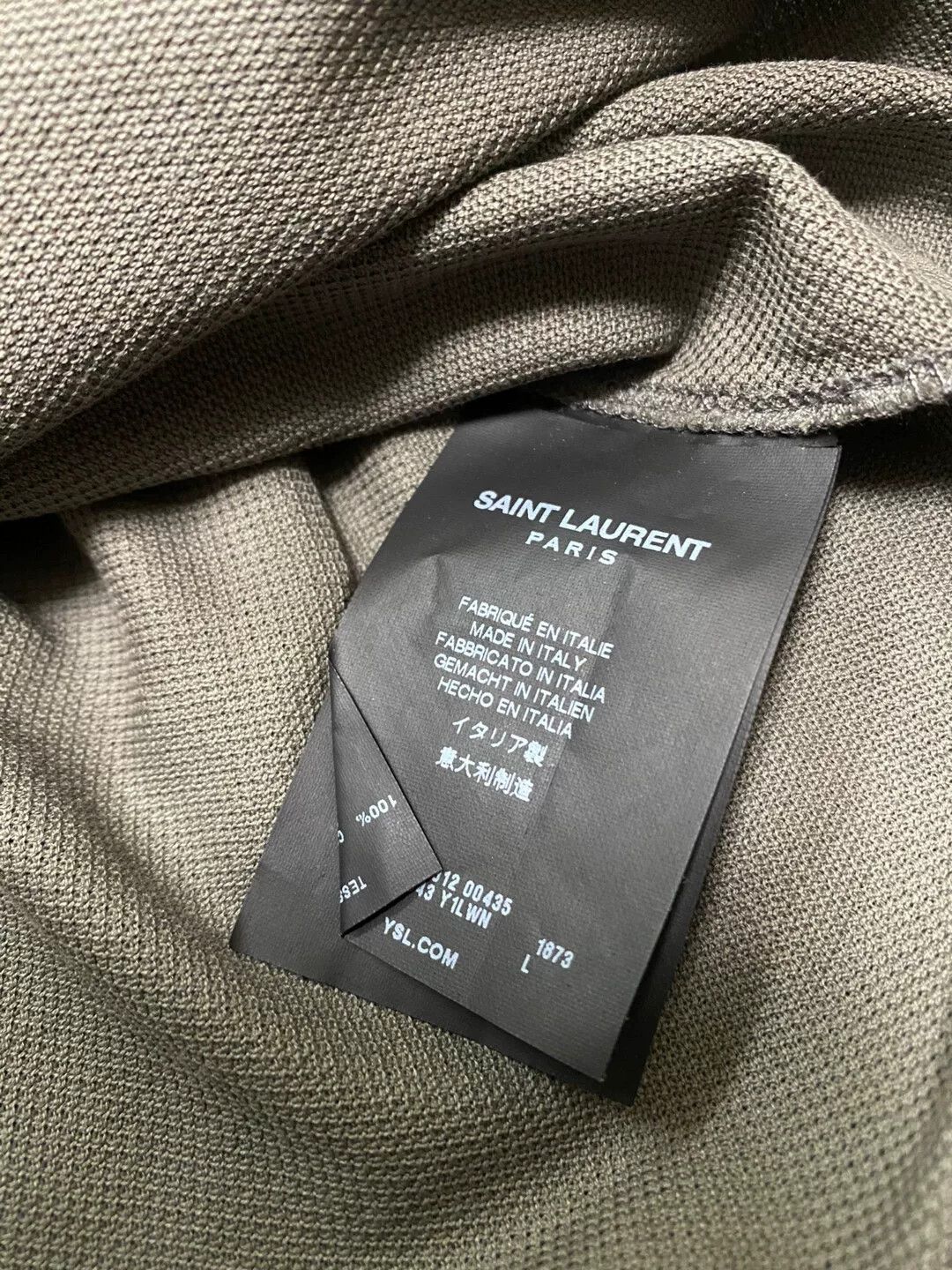 Yves Saint Laurent Saint Laurent Y-Neck Short Sleeve Top Size US L / EU 52-54 / 3 - 4 Thumbnail