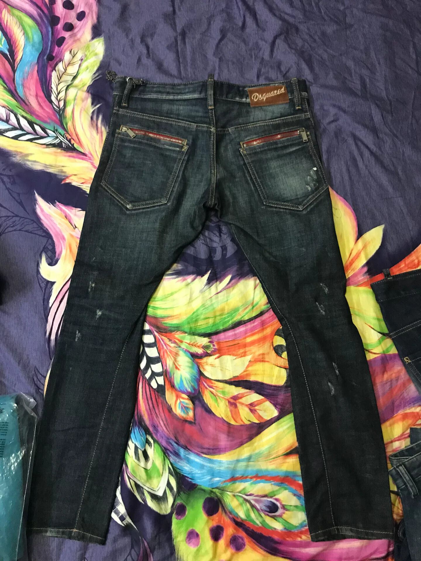 Dsquared2 Dsquared2 D2 Red Zipper Jeans Size US 28 / EU 44 - 3 Thumbnail