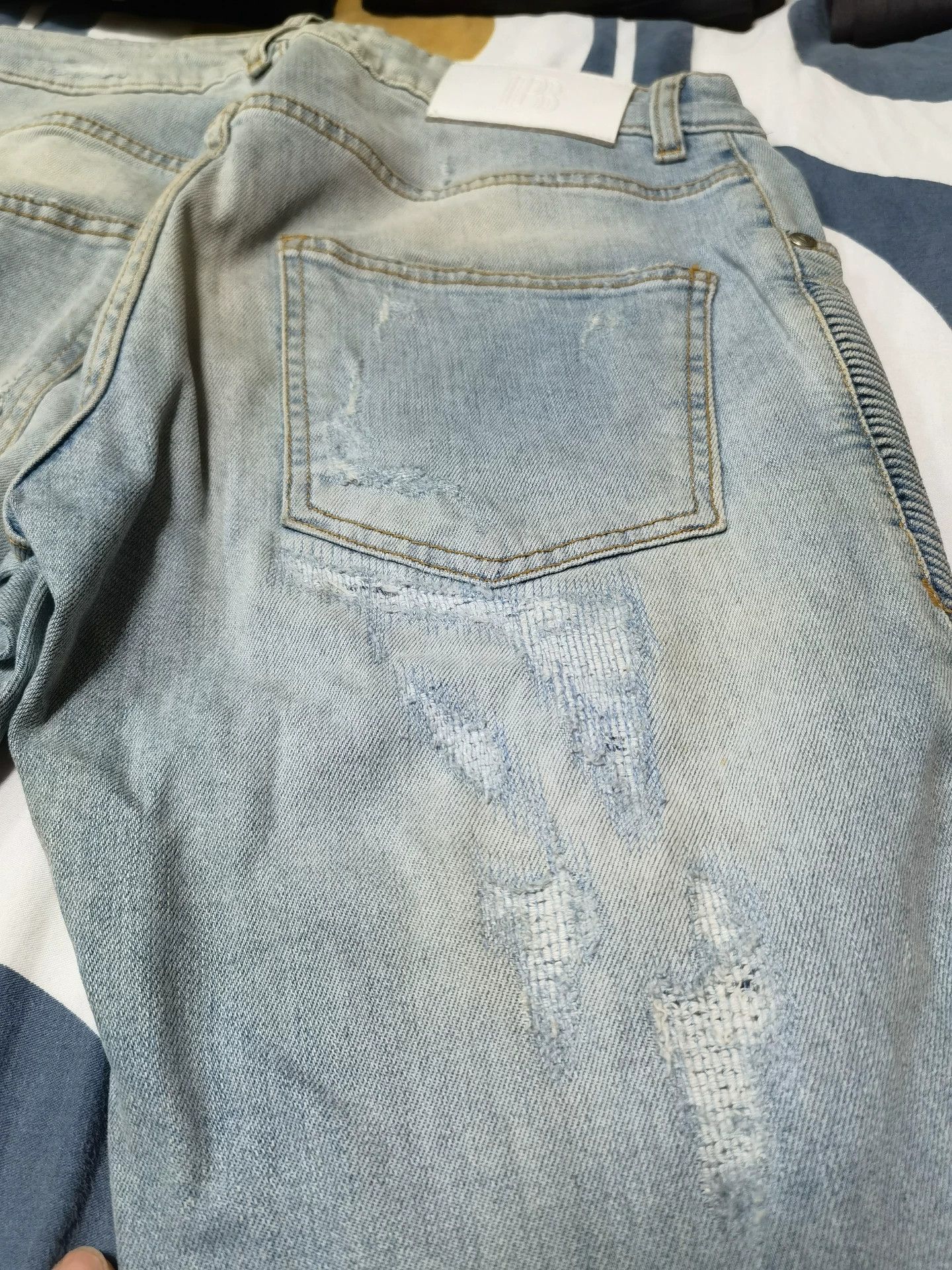 Pierre Balmain Pierre Balmain Distressed Biker Jeans Size US 30 / EU 46 - 5 Thumbnail
