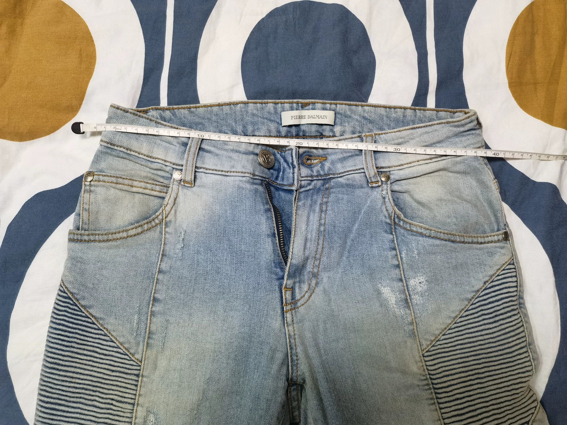 Pierre Balmain Pierre Balmain Distressed Biker Jeans Size US 30 / EU 46 - 8 Thumbnail