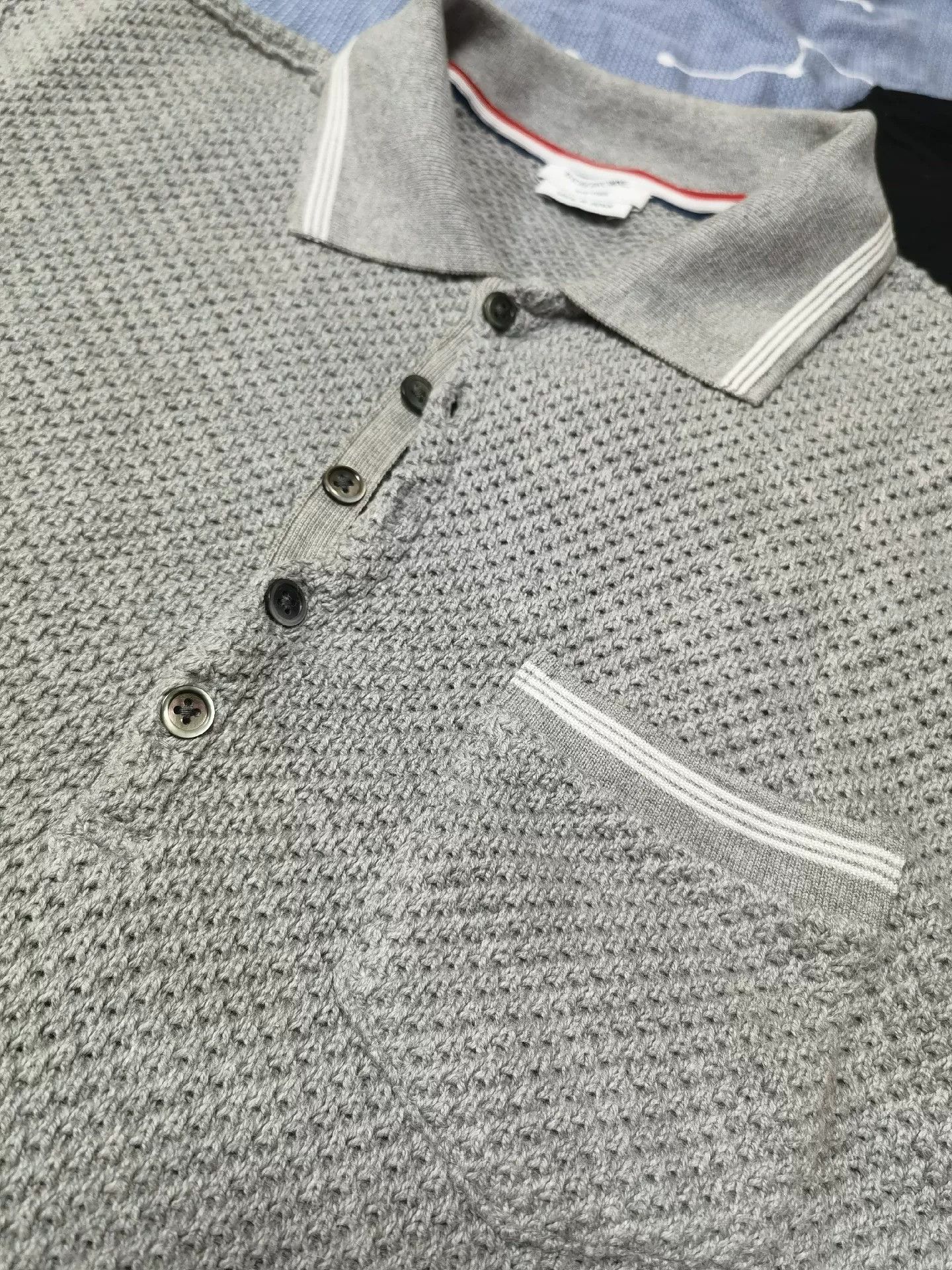Thom Browne Thom Browne Knit Polo Shirt Size US S / EU 44-46 / 1 - 3 Thumbnail