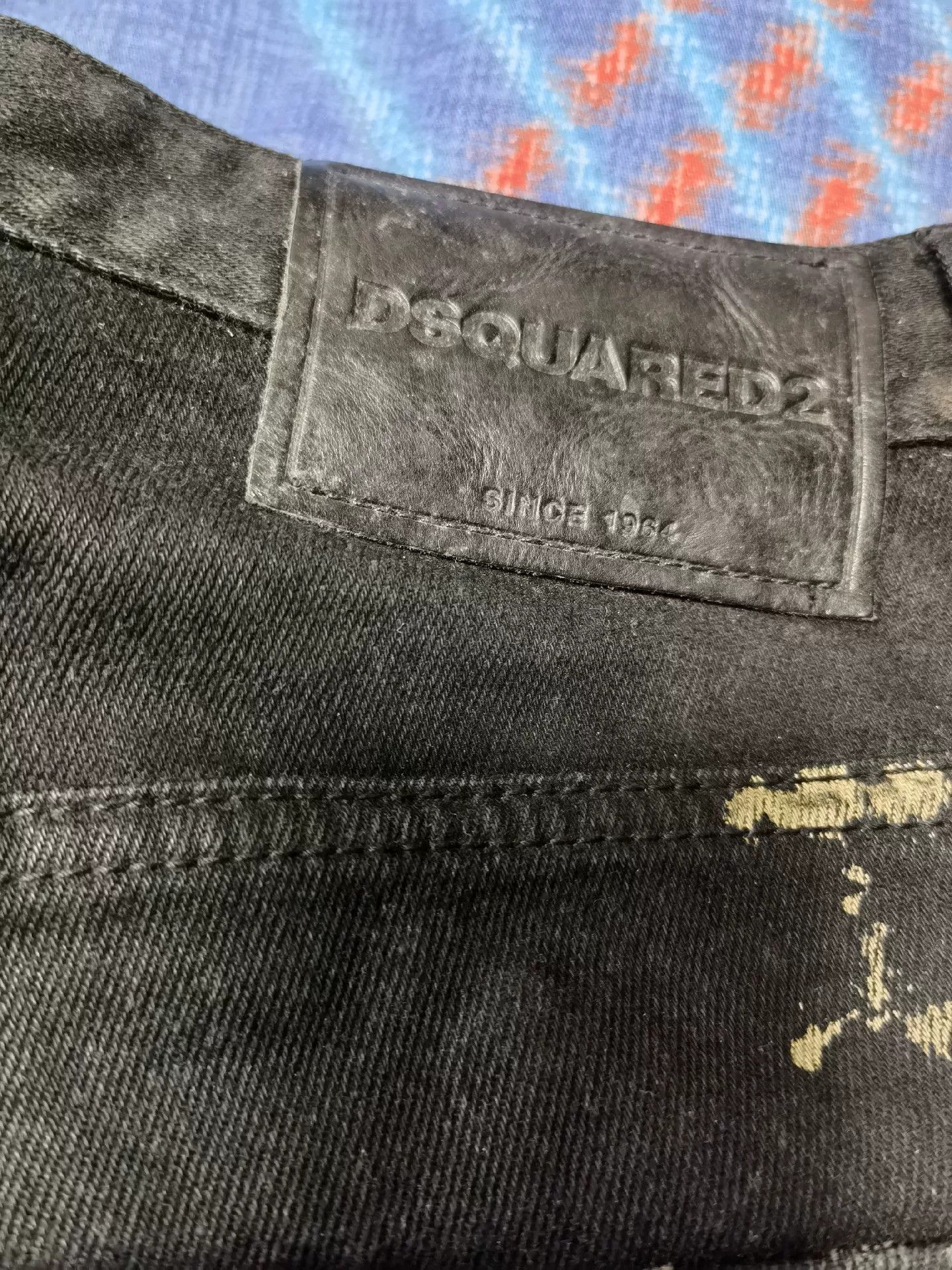 Dsquared2 Dsquared2 D2 Splatter Patch Distressed Black Jeans Size US 30 / EU 46 - 4 Thumbnail