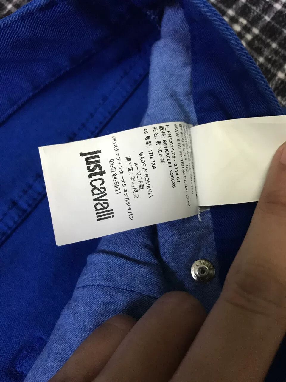 Just Cavalli Just Cavalli Blue Washed Biker Jeans Size US 32 / EU 48 - 7 Thumbnail